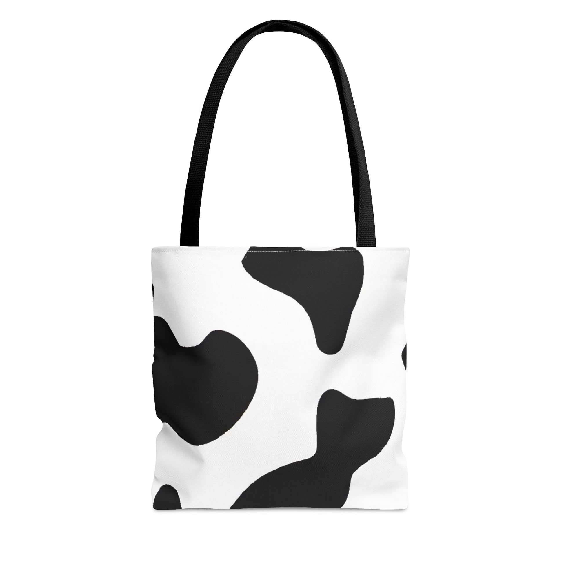 Large Tote Bag Black and White Cow Print-2