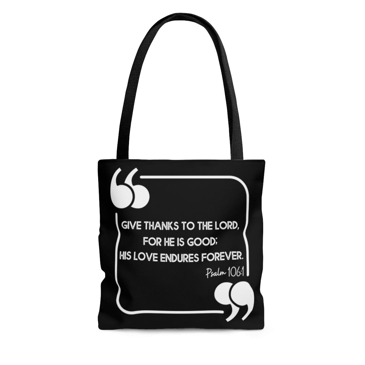 Large Tote Bag - Give Thanks to the Lord - Christian Inspiration-0