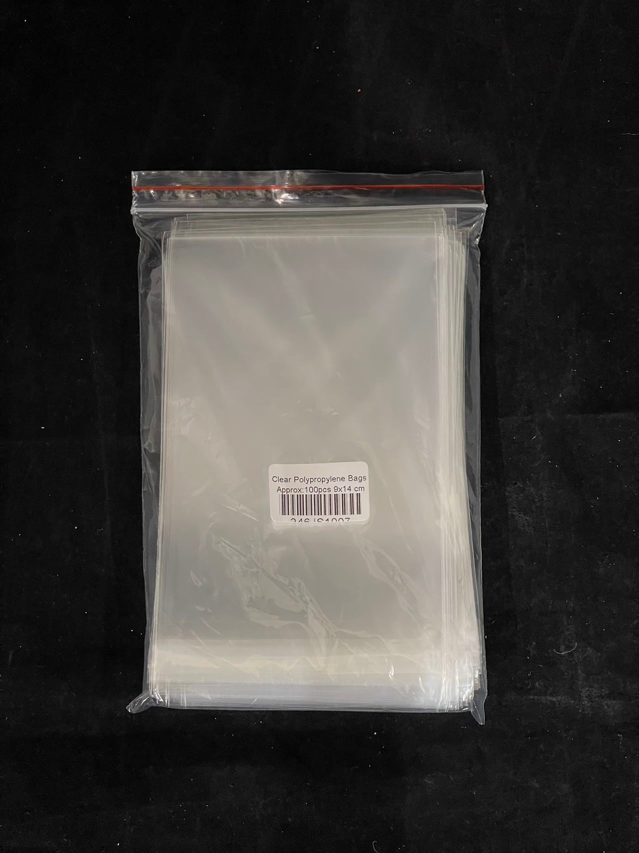 Clear Polypropylene Bags 9x14cm (100 pcs)-3