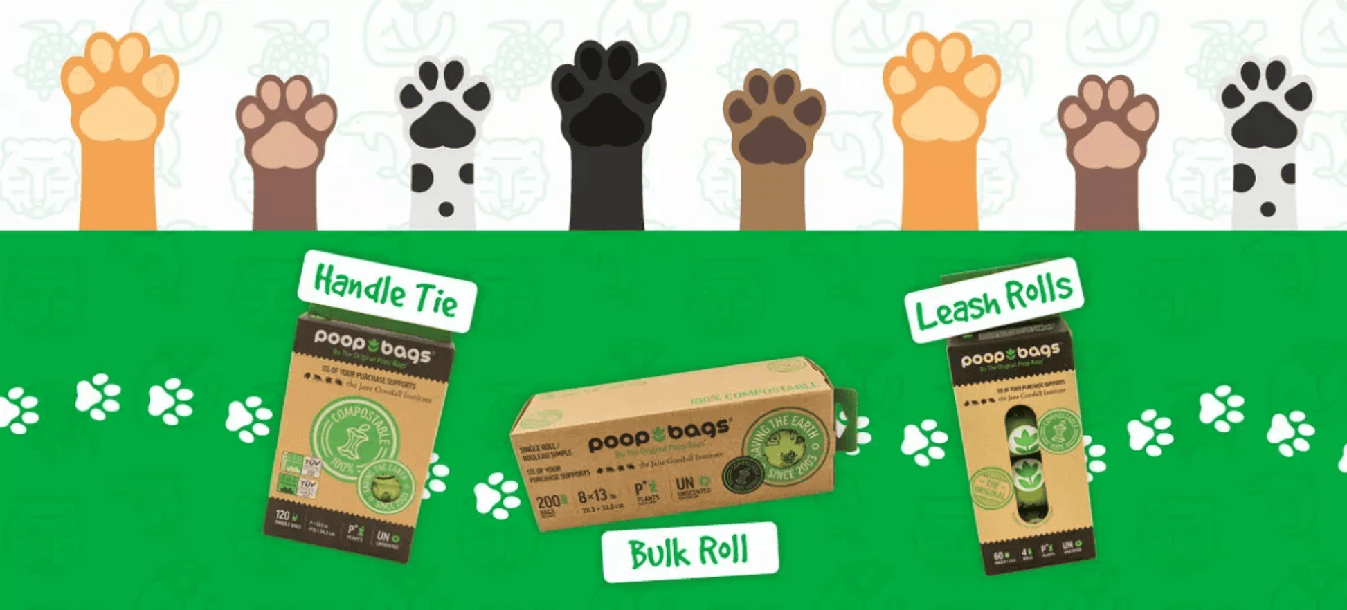 Eco-Friendly Compostable Handle Tie Dog Waste Bags-3