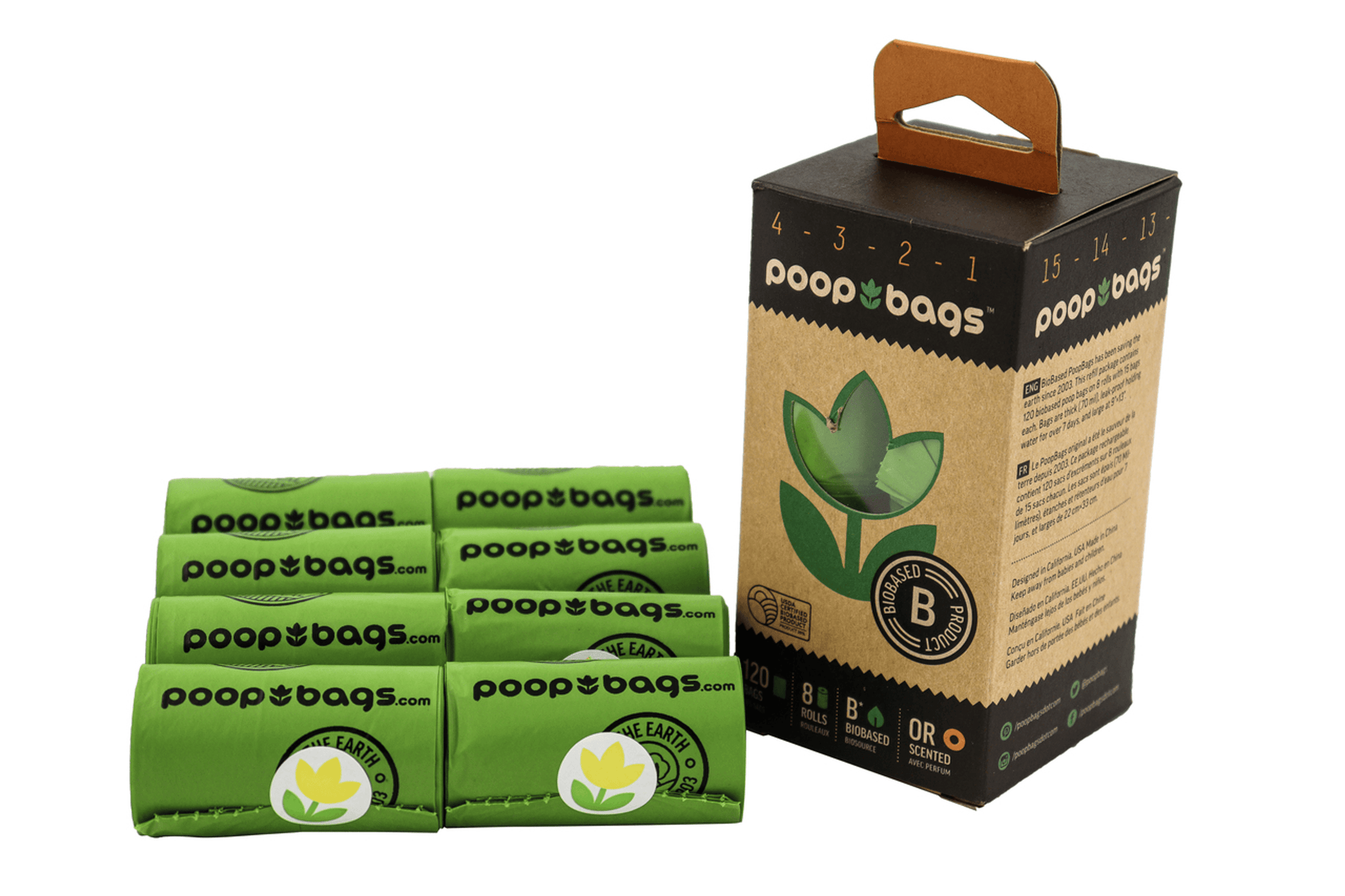 Orange-Scented Countdown Dog Waste Bags - Biobased Certified-1