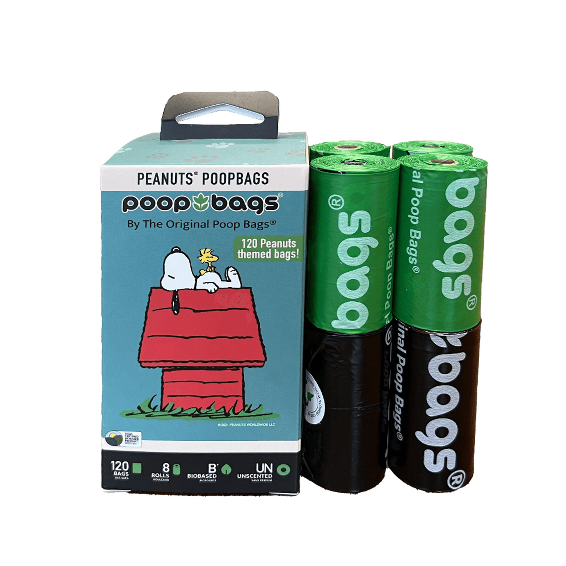 Peanuts Biobased Pet Waste Bags - 120 Count-1