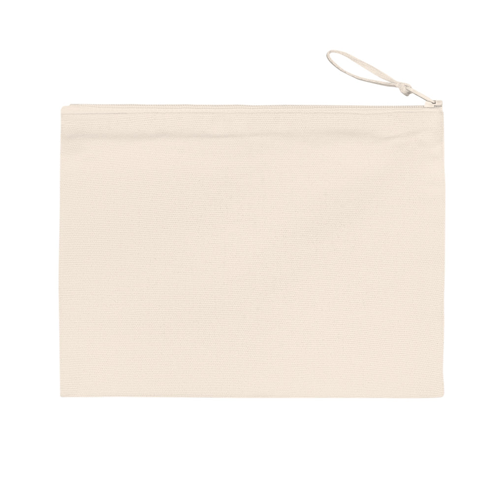 'Bachelorette' Eco-Friendly Pouch I Bridal Collection I with 'Hibiscus' Original Artwork by American Artist Barbara Cleary-3