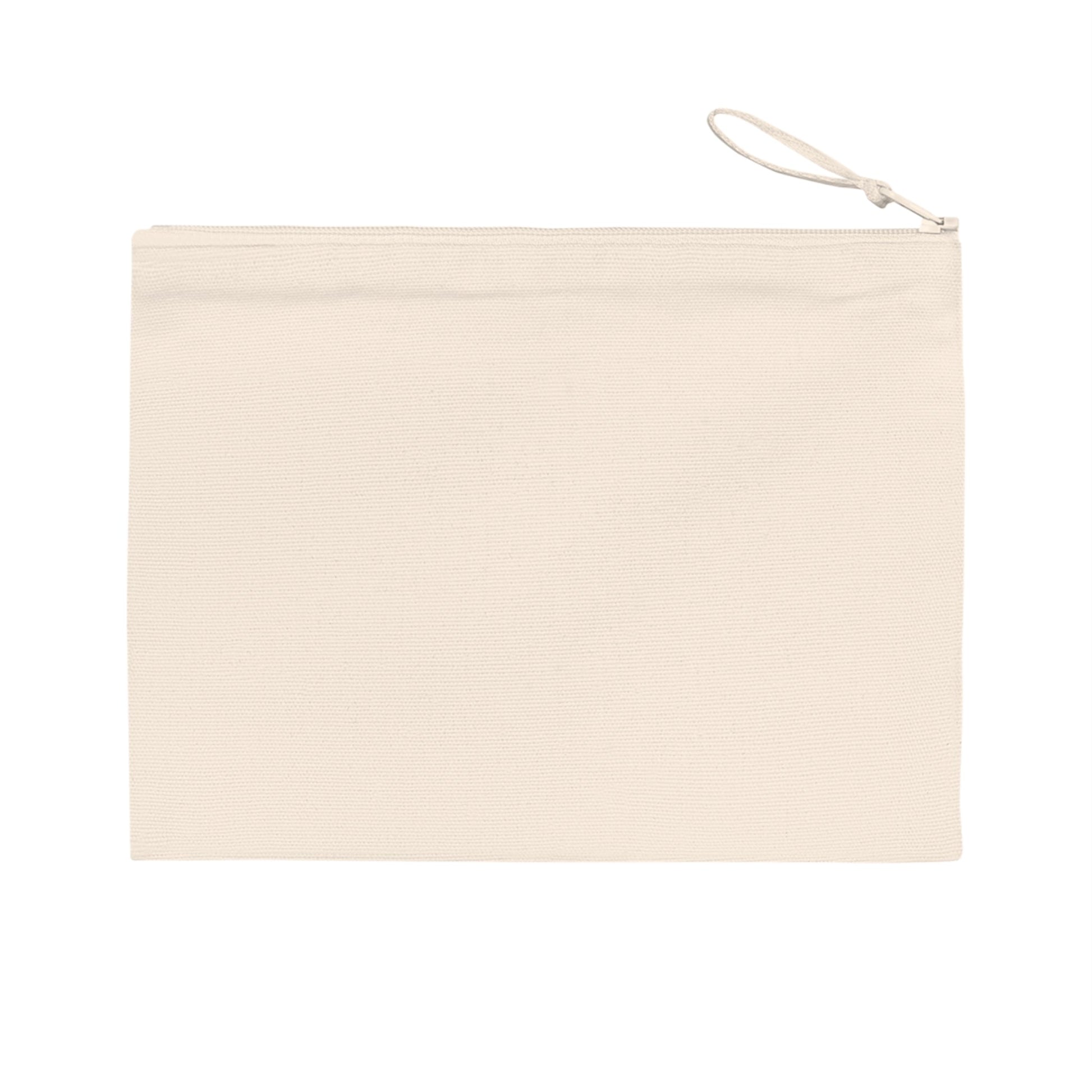 'Bachelorette' Eco-Friendly Pouch I Bridal Collection I with 'Hibiscus' Original Artwork by American Artist Barbara Cleary-3