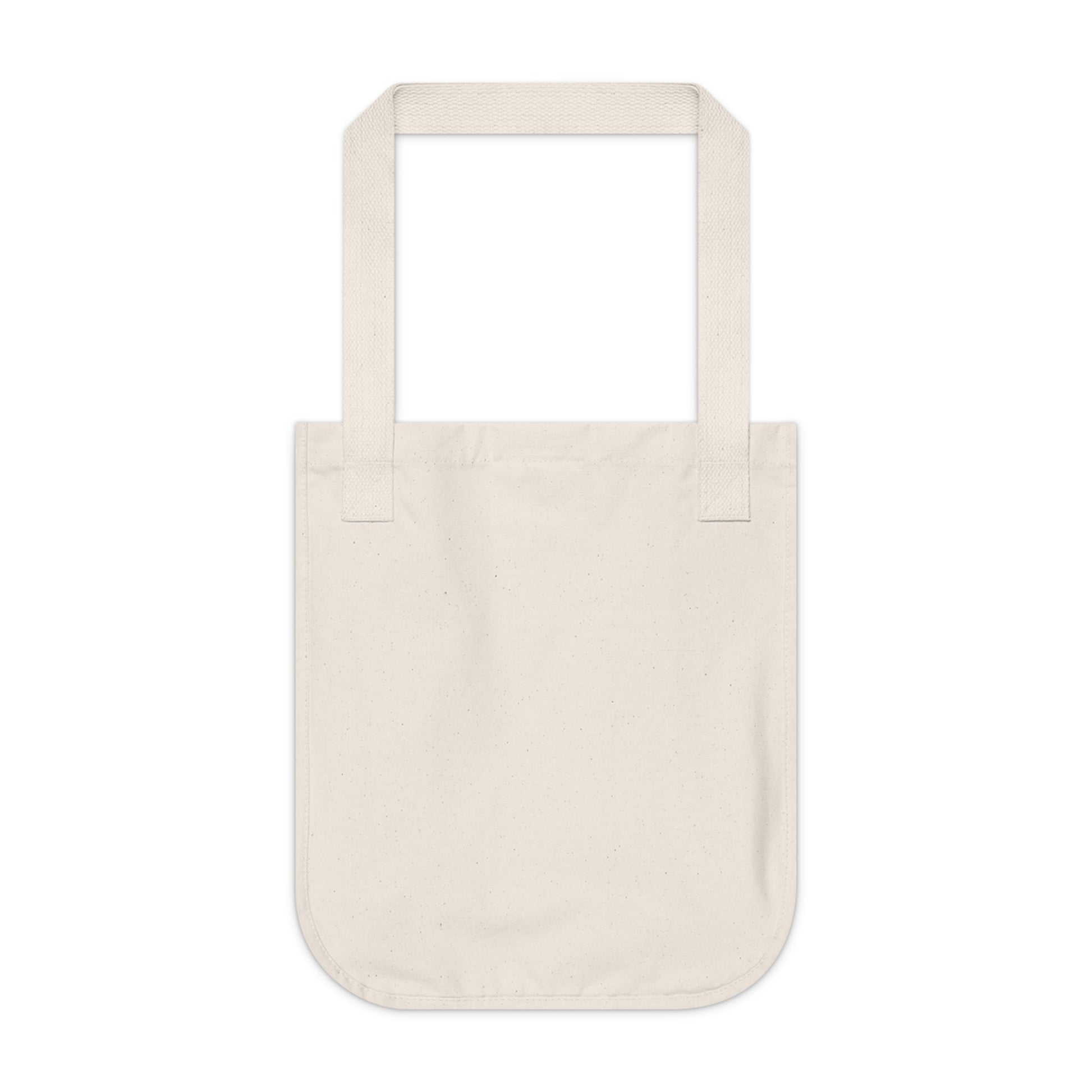 Organic Canvas Tote Bag with 'Garden Serenity' Floral I Original Artwork by American Artist Barbara Cleary-1