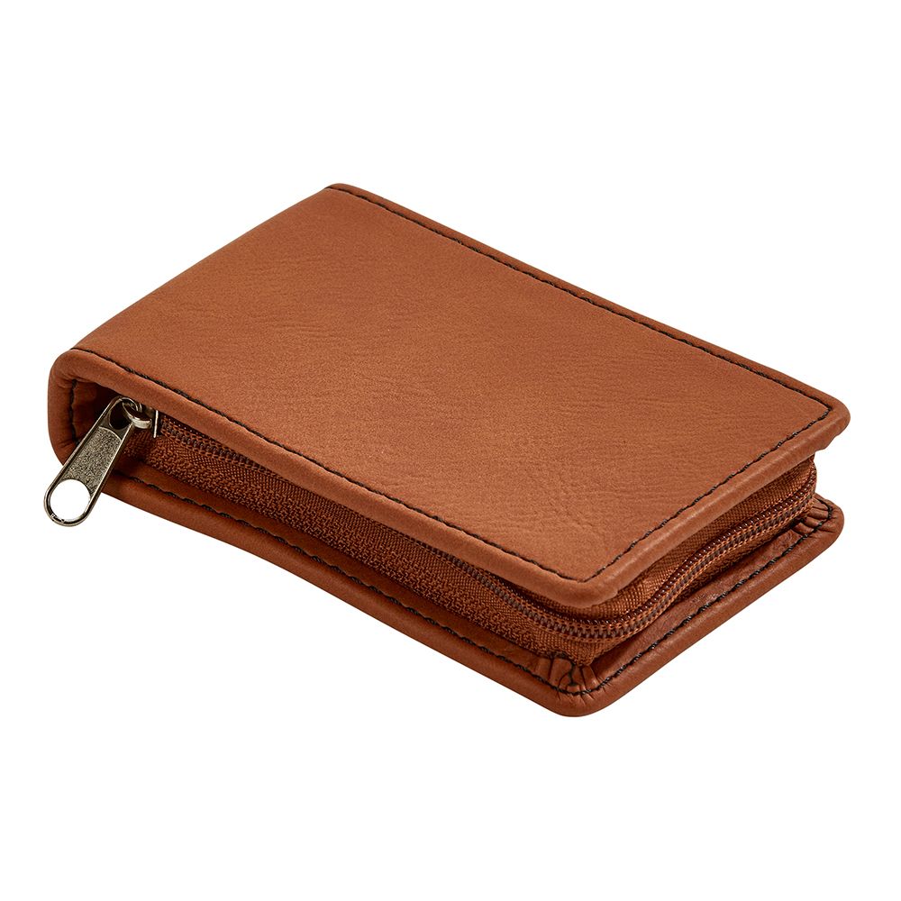 Leatherette Manicure Set, Caramel 4.25" X 2.5"-0