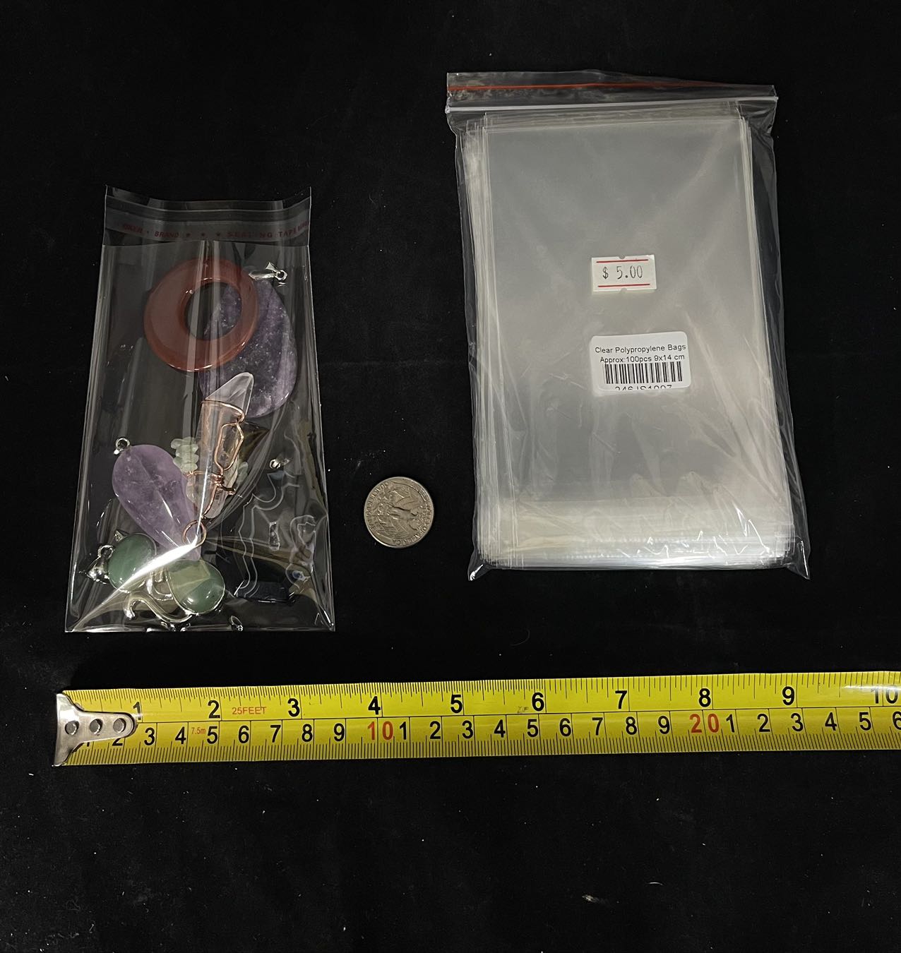 Clear Polypropylene Bags 9x14cm (100 pcs)-1