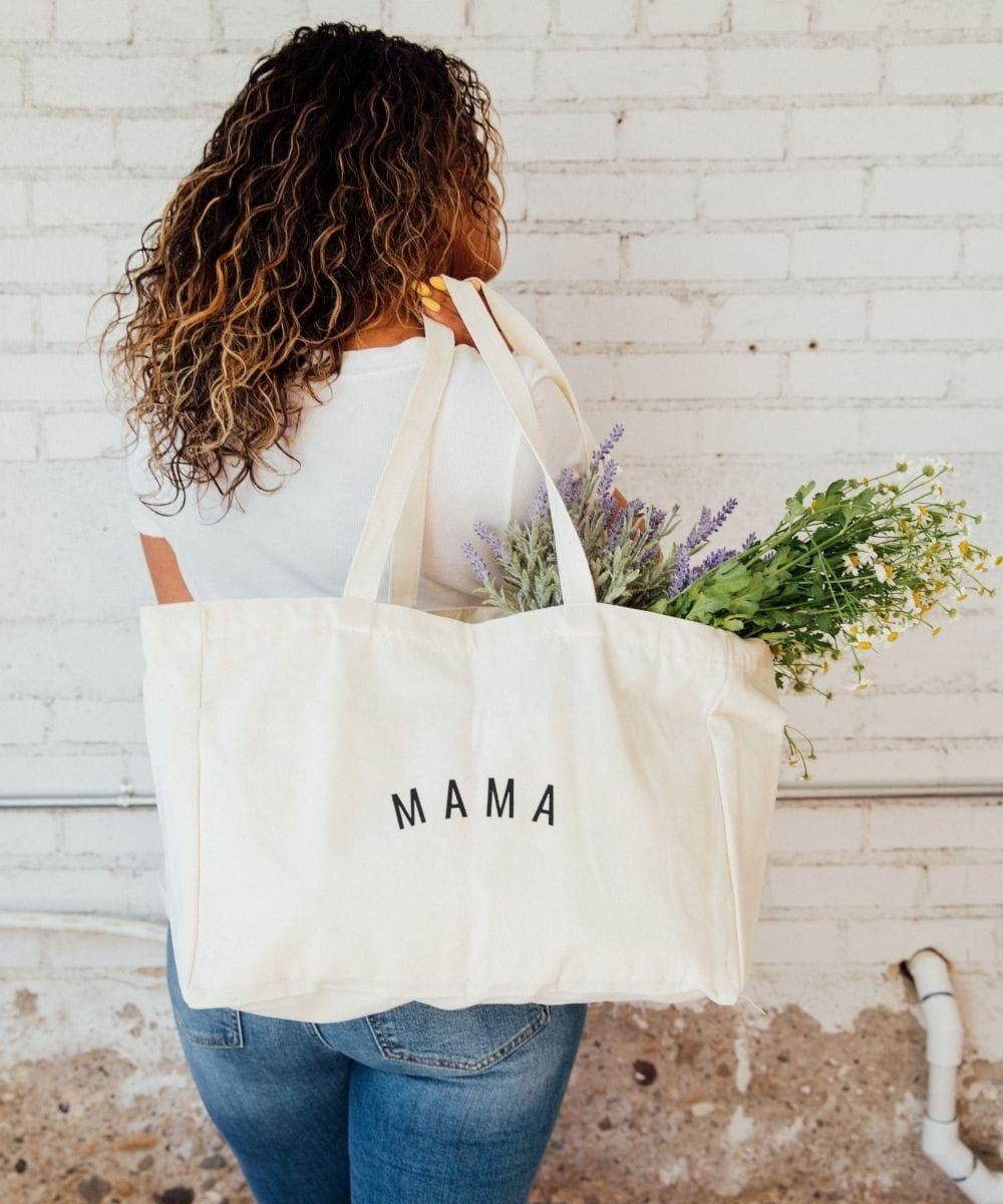 Mama Canvas Tote Bag-2
