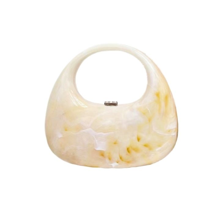 Mod Acrylic Handbag - White-0