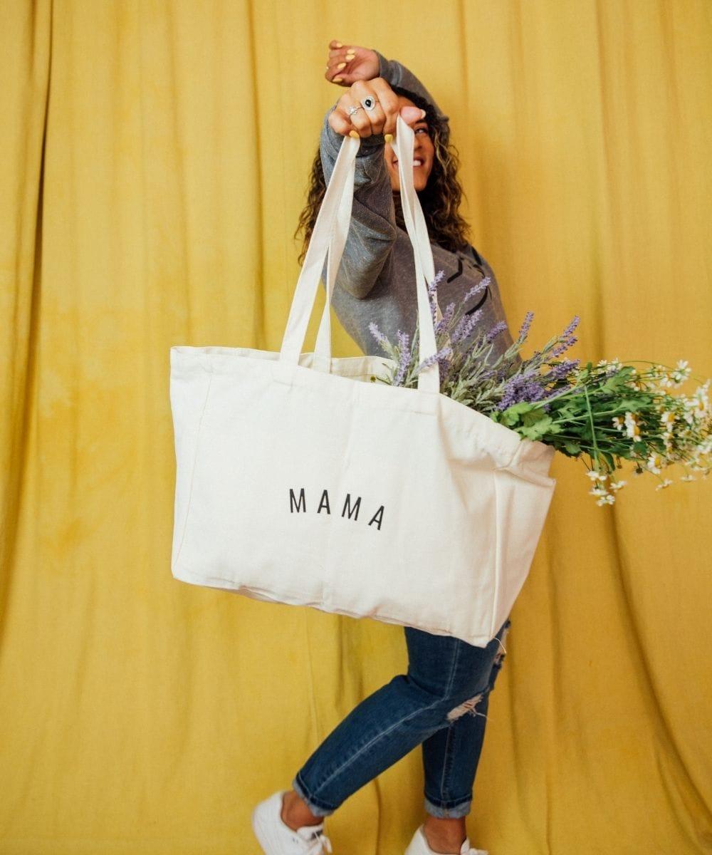 Mama Canvas Tote Bag-4