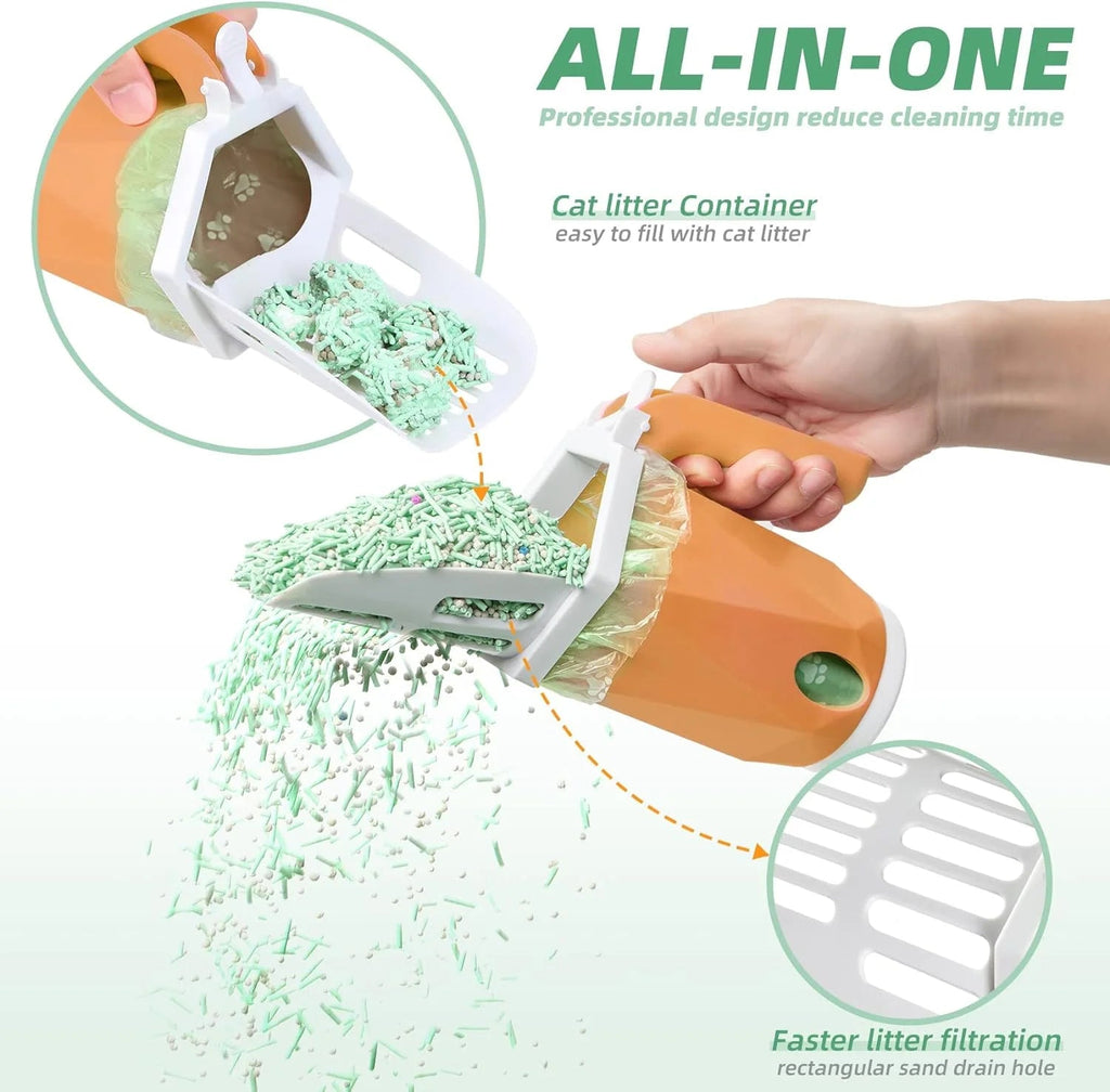 Cat Litter Scoop with Bags-3