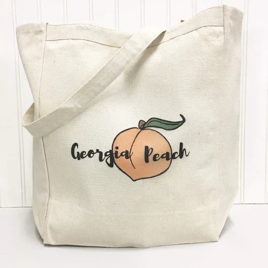 Georgia Peach Tote Bag-0