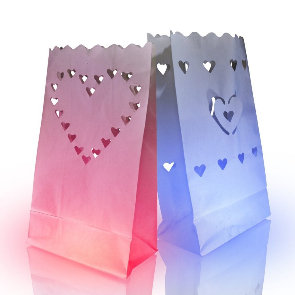 1 Unit Luminary Bags with Heart Designs-0