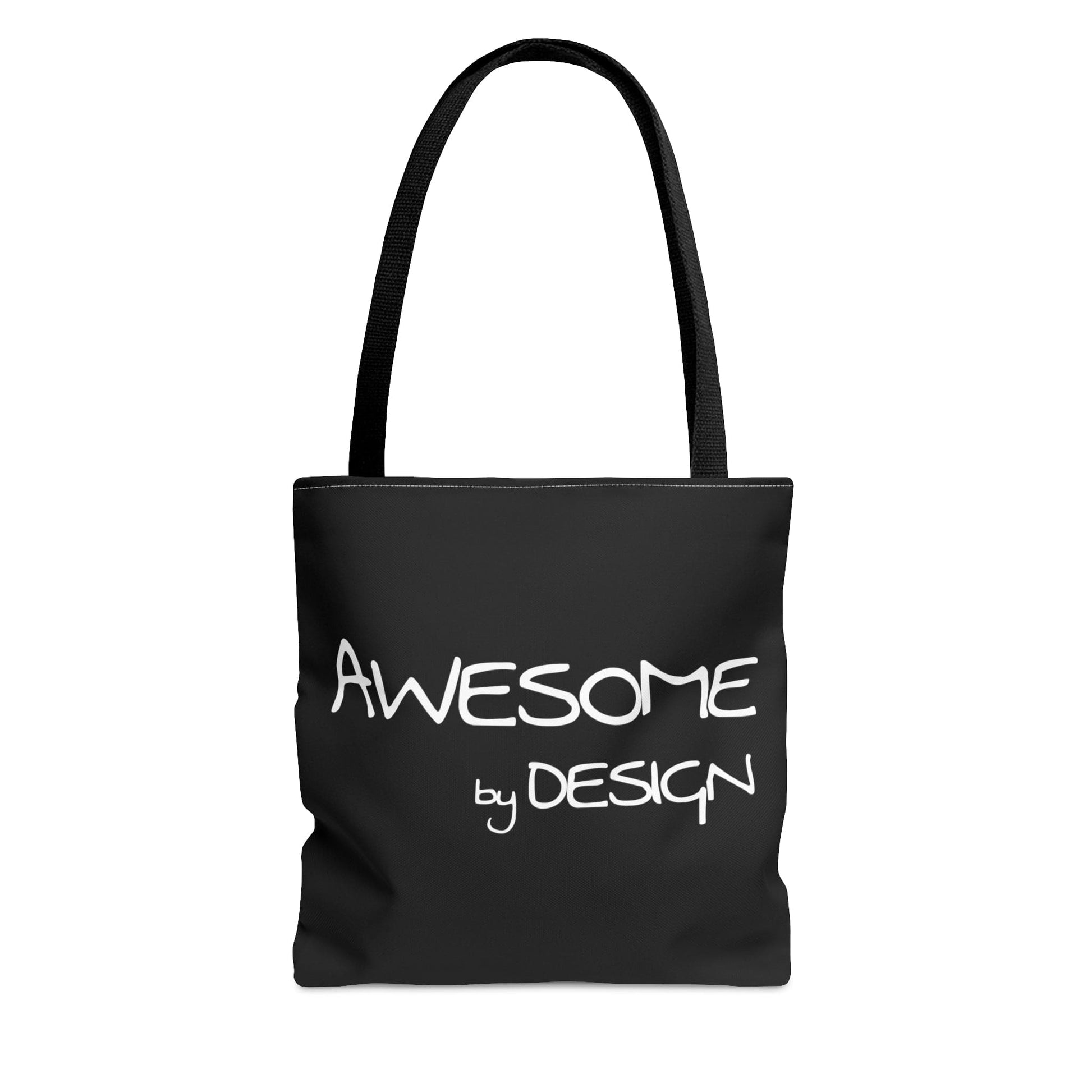 Large Tote Bag Awesome by Design White Print-0