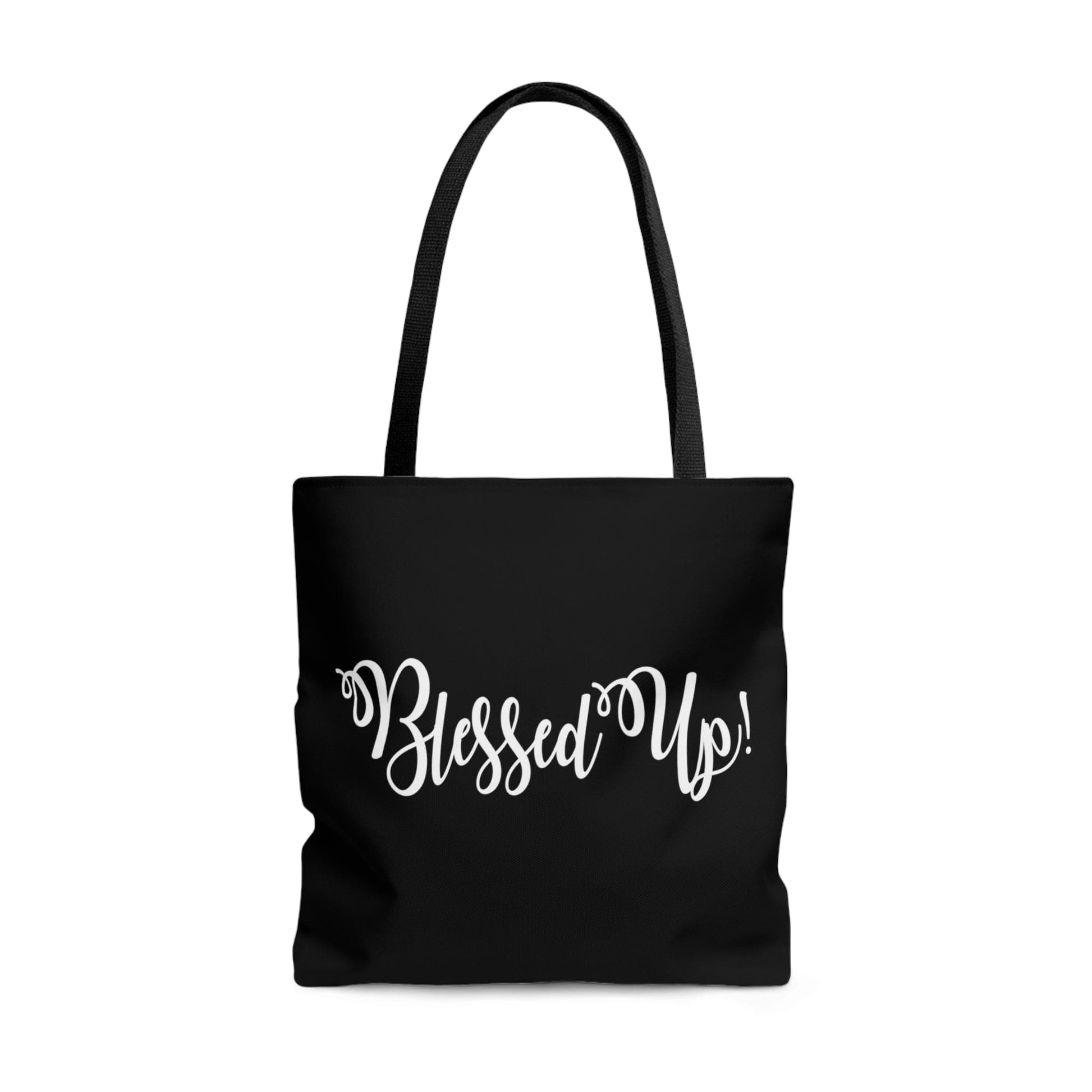 Large Tote Bag Blessed Up Christian Inspiration Motivational Quote-2