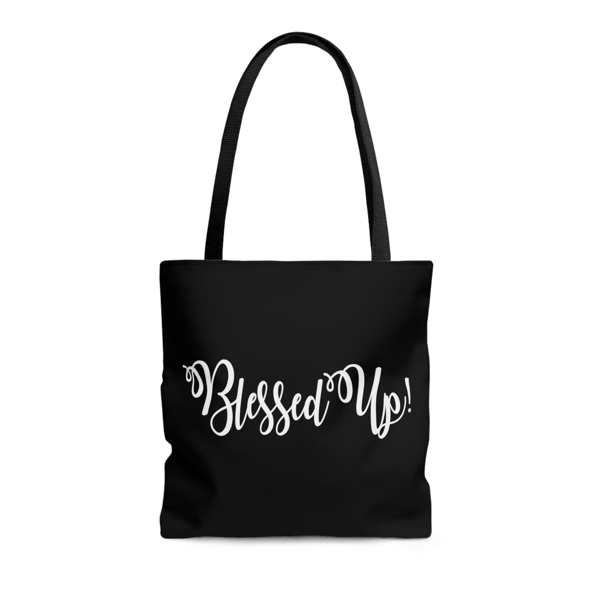 Large Tote Bag Blessed Up Christian Inspiration Motivational Quote-1