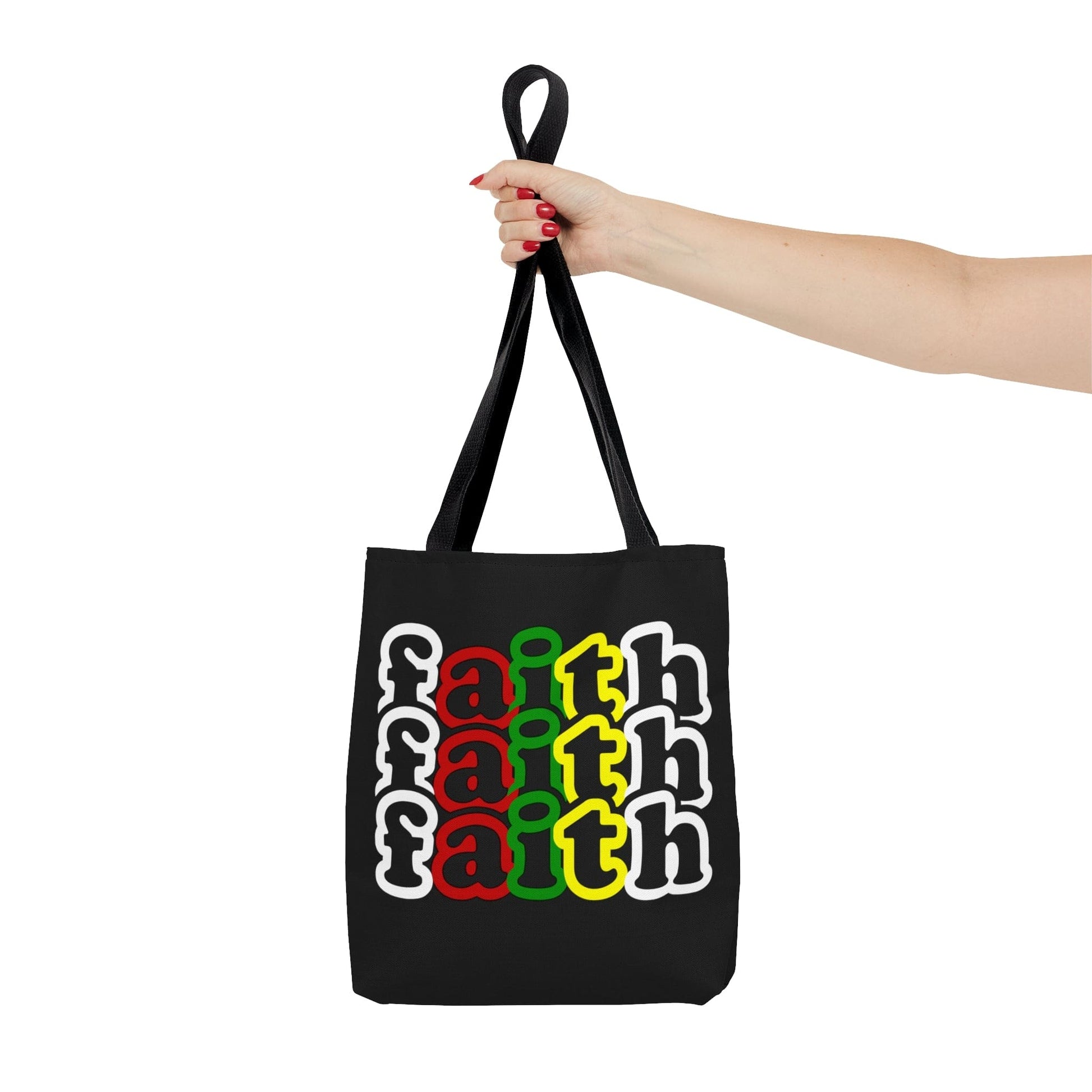 Large Tote Bag Faith Christian Inspiration Biblical Motivation Print-4