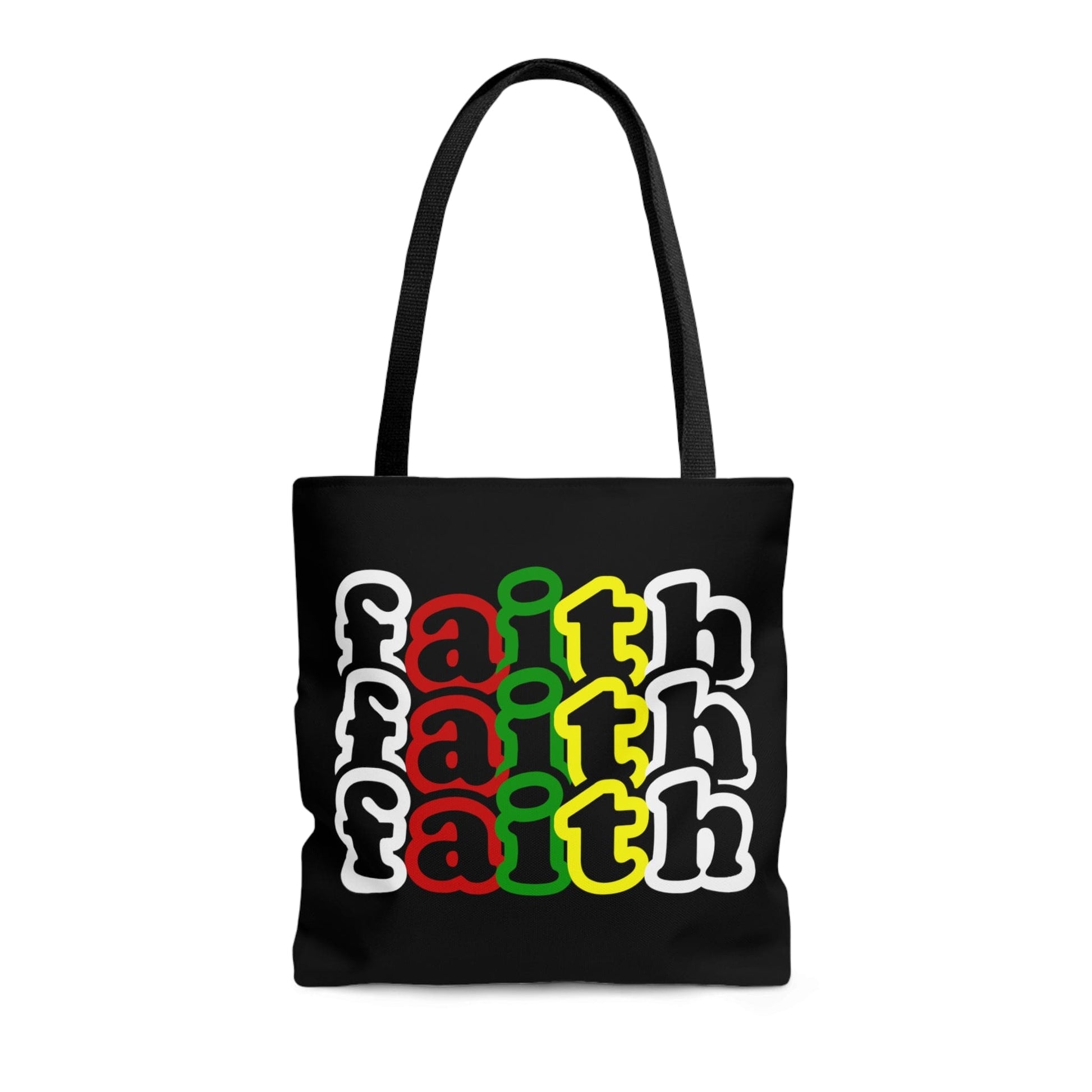 Large Tote Bag Faith Christian Inspiration Biblical Motivation Print-1