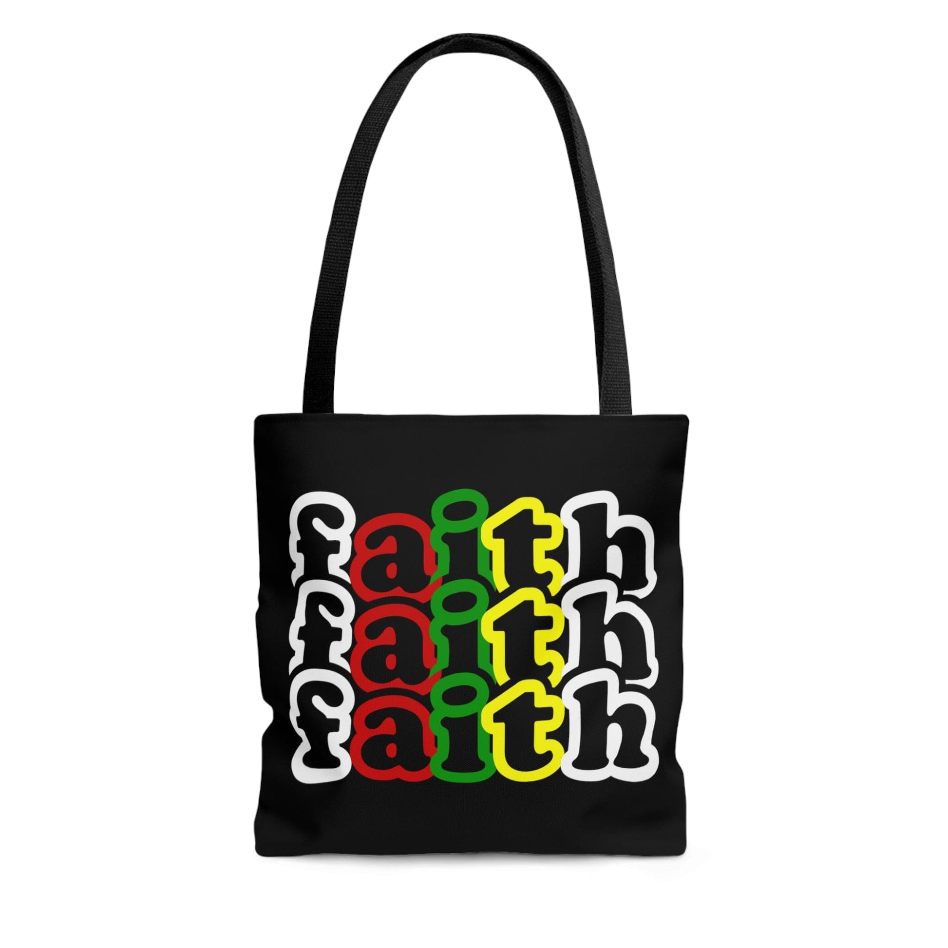 Large Tote Bag Faith Christian Inspiration Biblical Motivation Print-0