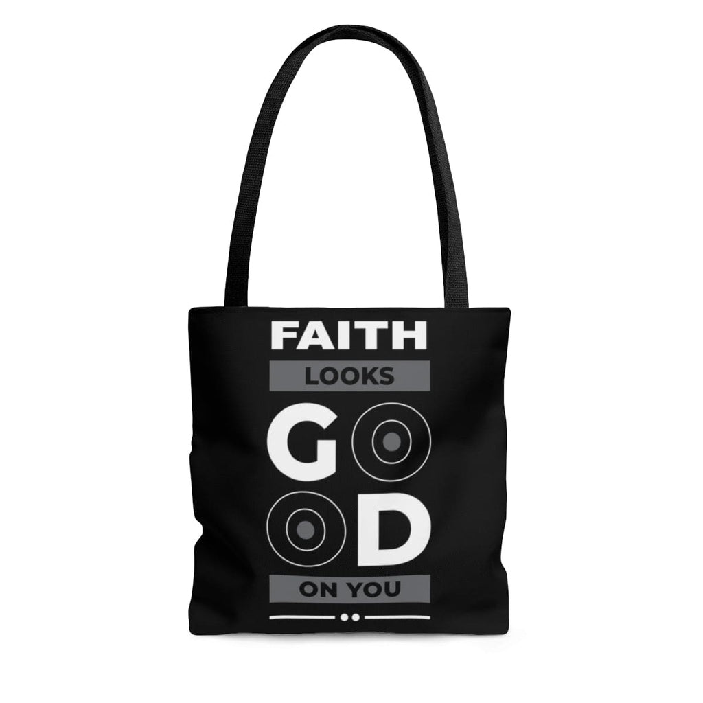 Large Tote Bag - Faith Looks Good on you - Christian Inspiration-0
