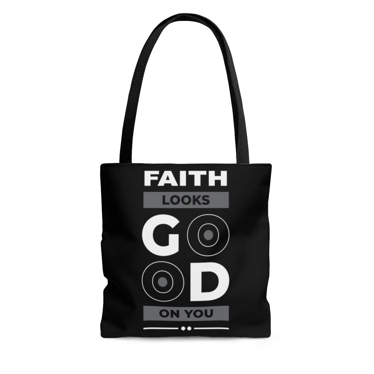 Large Tote Bag - Faith Looks Good on you - Christian Inspiration-0