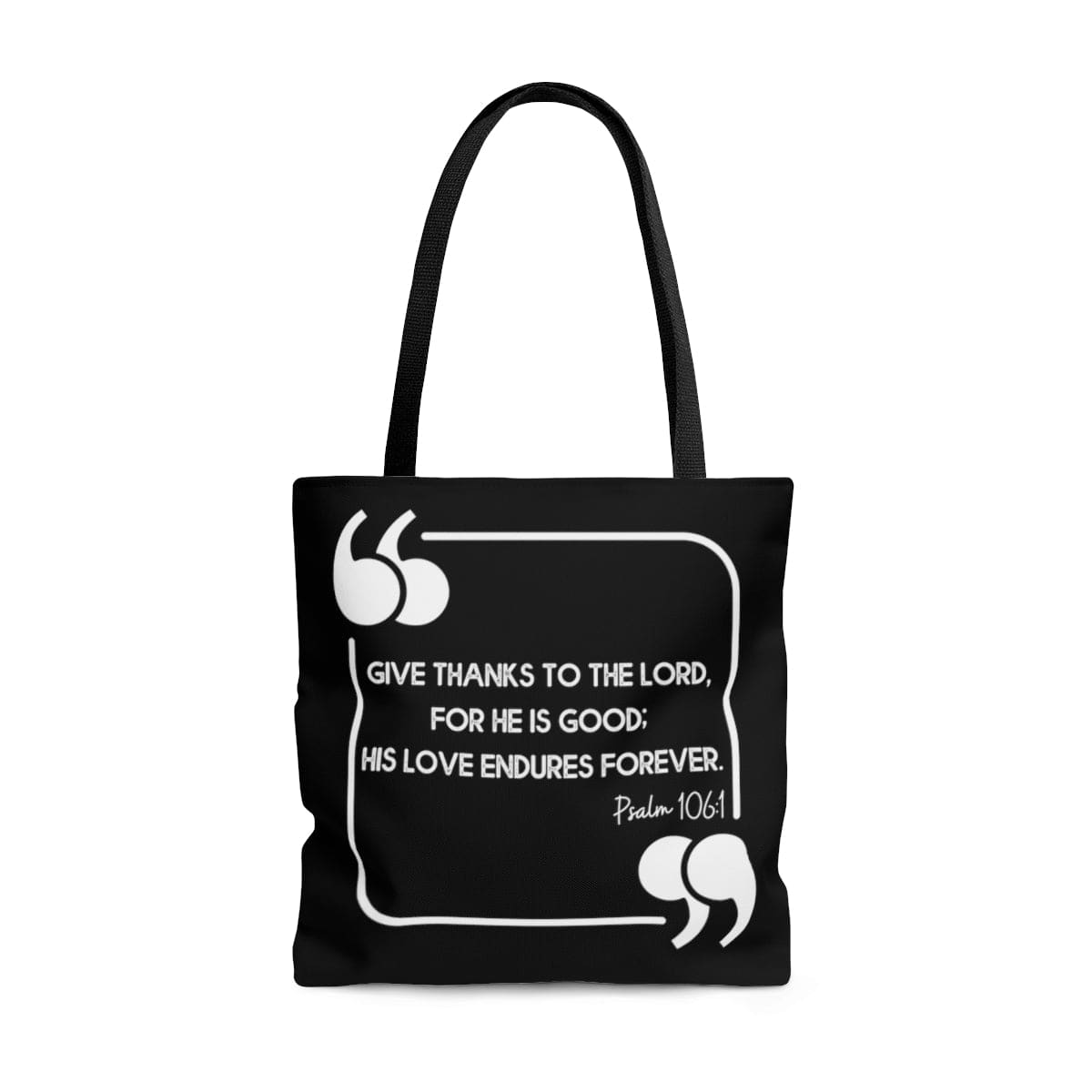 Large Tote Bag - Give Thanks to the Lord - Christian Inspiration-4