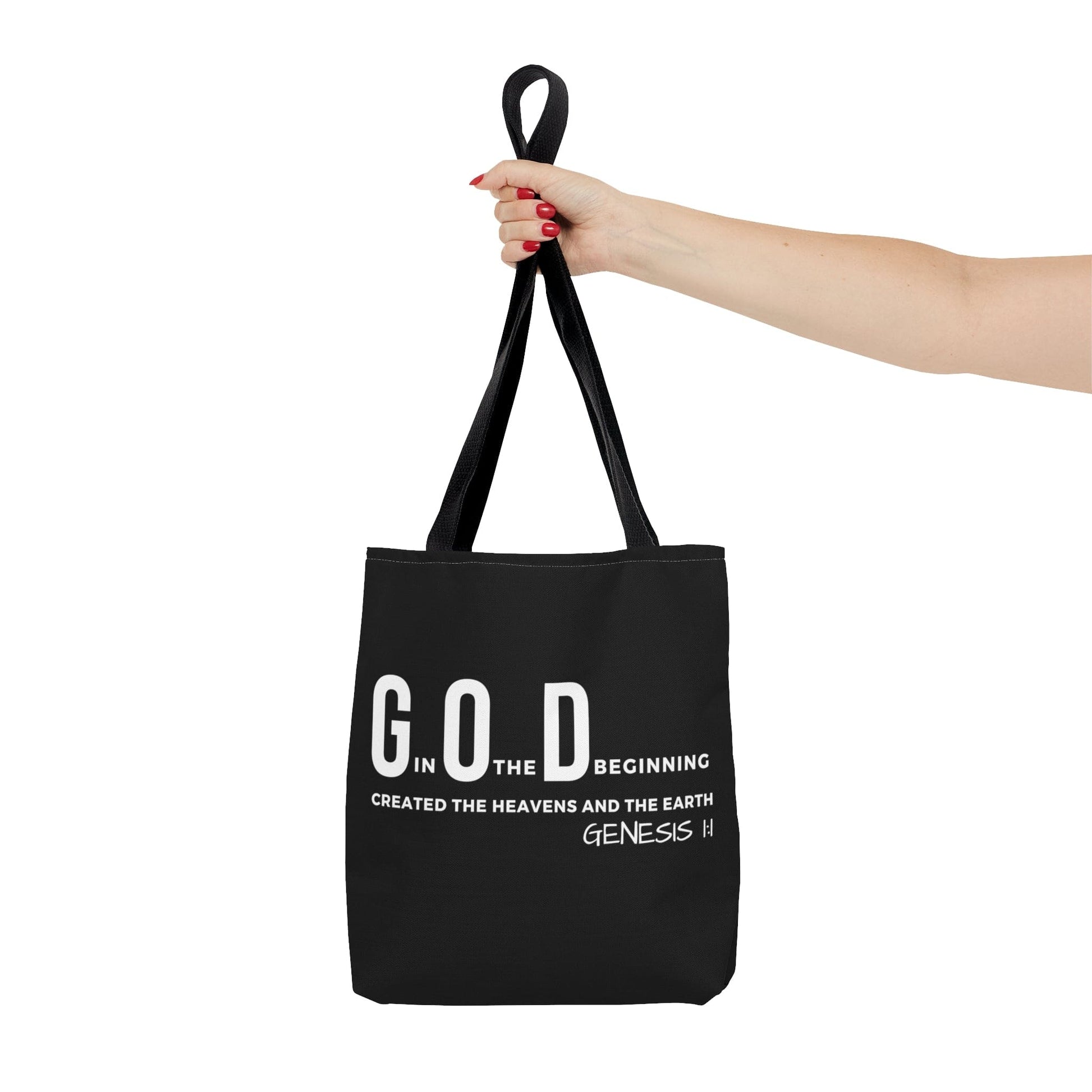 Large Tote Bag God in the Beginning Print-4