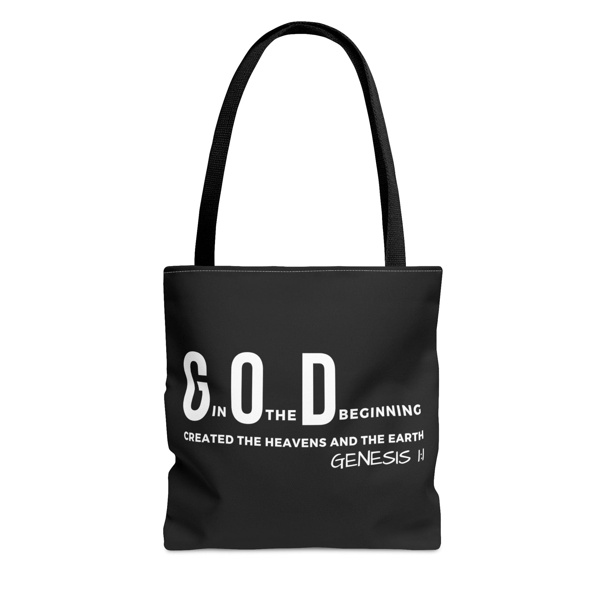 Large Tote Bag God in the Beginning Print-0