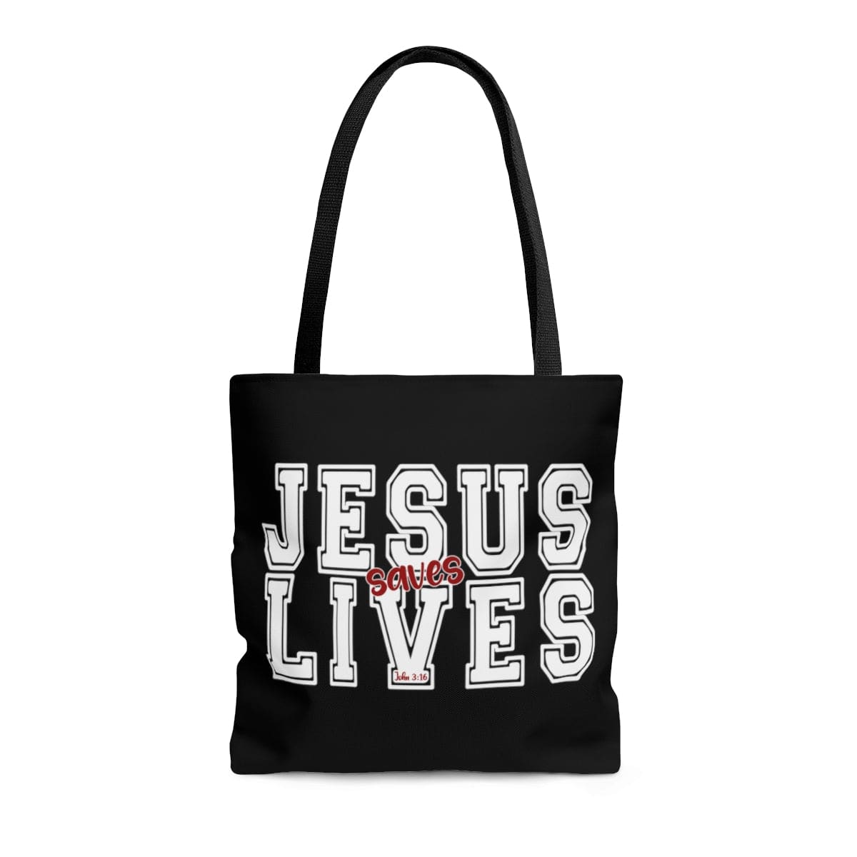 Large Tote Bag - Jesus Saves Lives - Christian Inpsiration-2