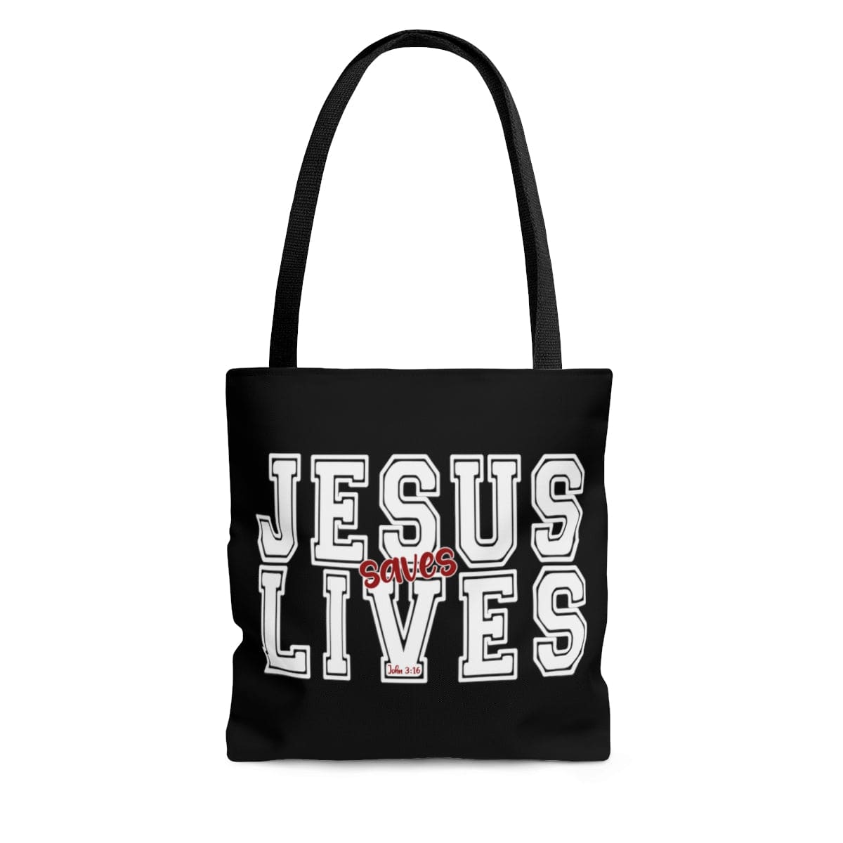 Large Tote Bag - Jesus Saves Lives - Christian Inpsiration-0