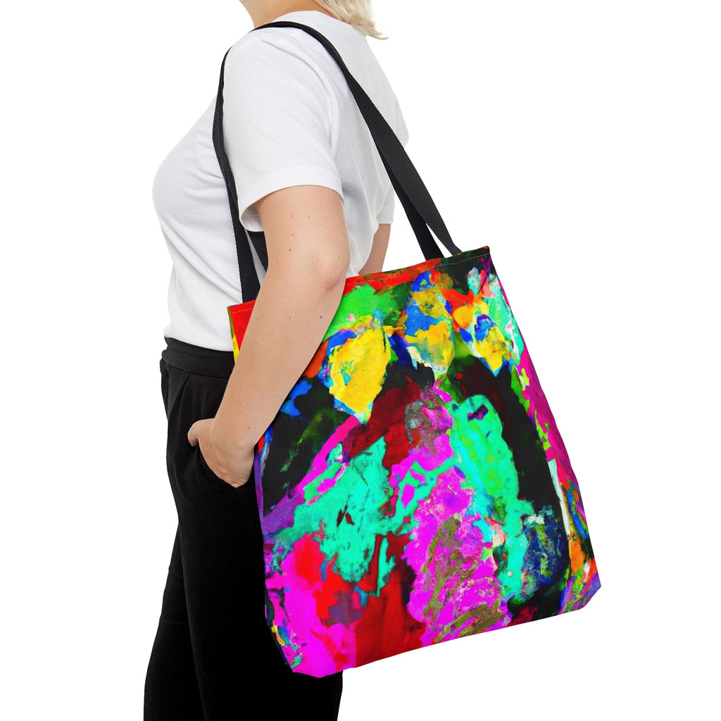 Large Tote Bag Multicolor Abstract Pattern-4
