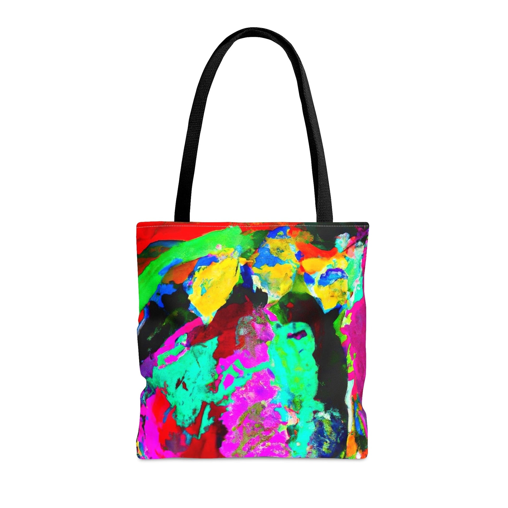 Large Tote Bag Multicolor Abstract Pattern-1