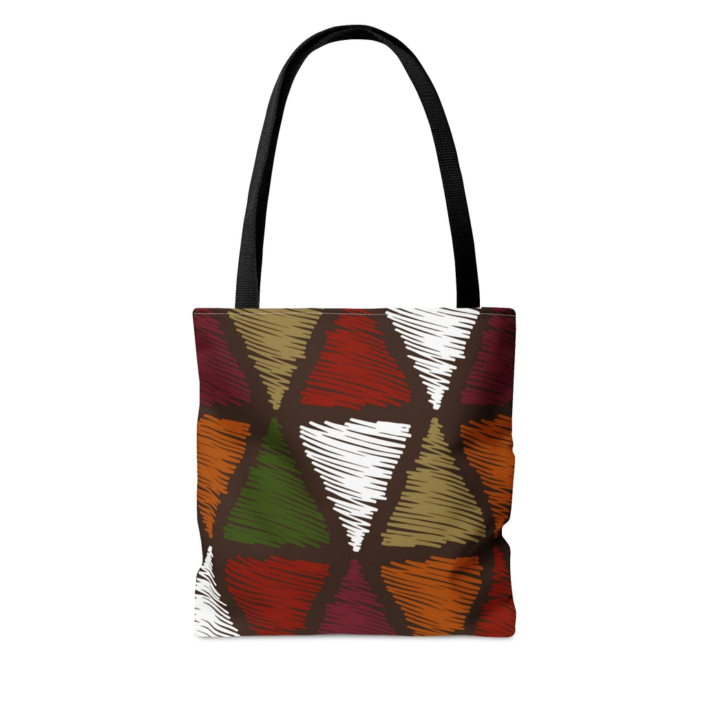 Large Tote Bag Multicolor Tribal Pattern-3