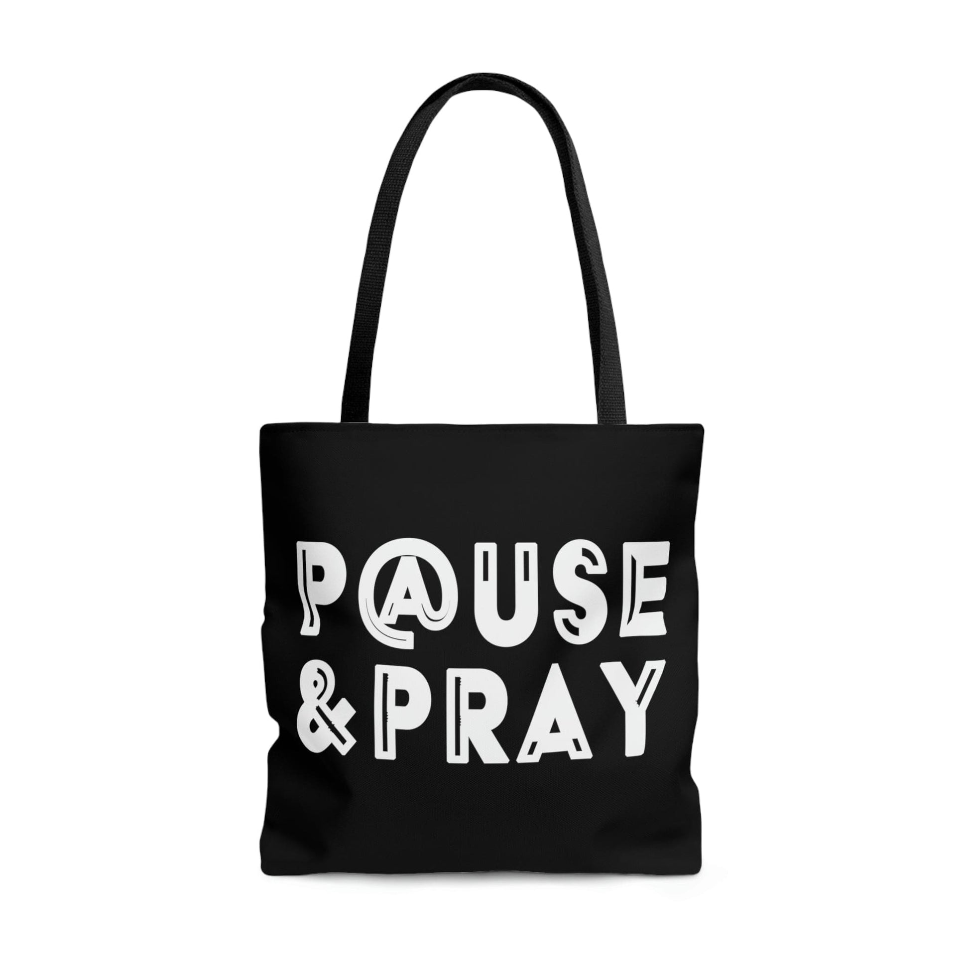Large Tote Bag - Pause and Pray - Christian Inspiration-5