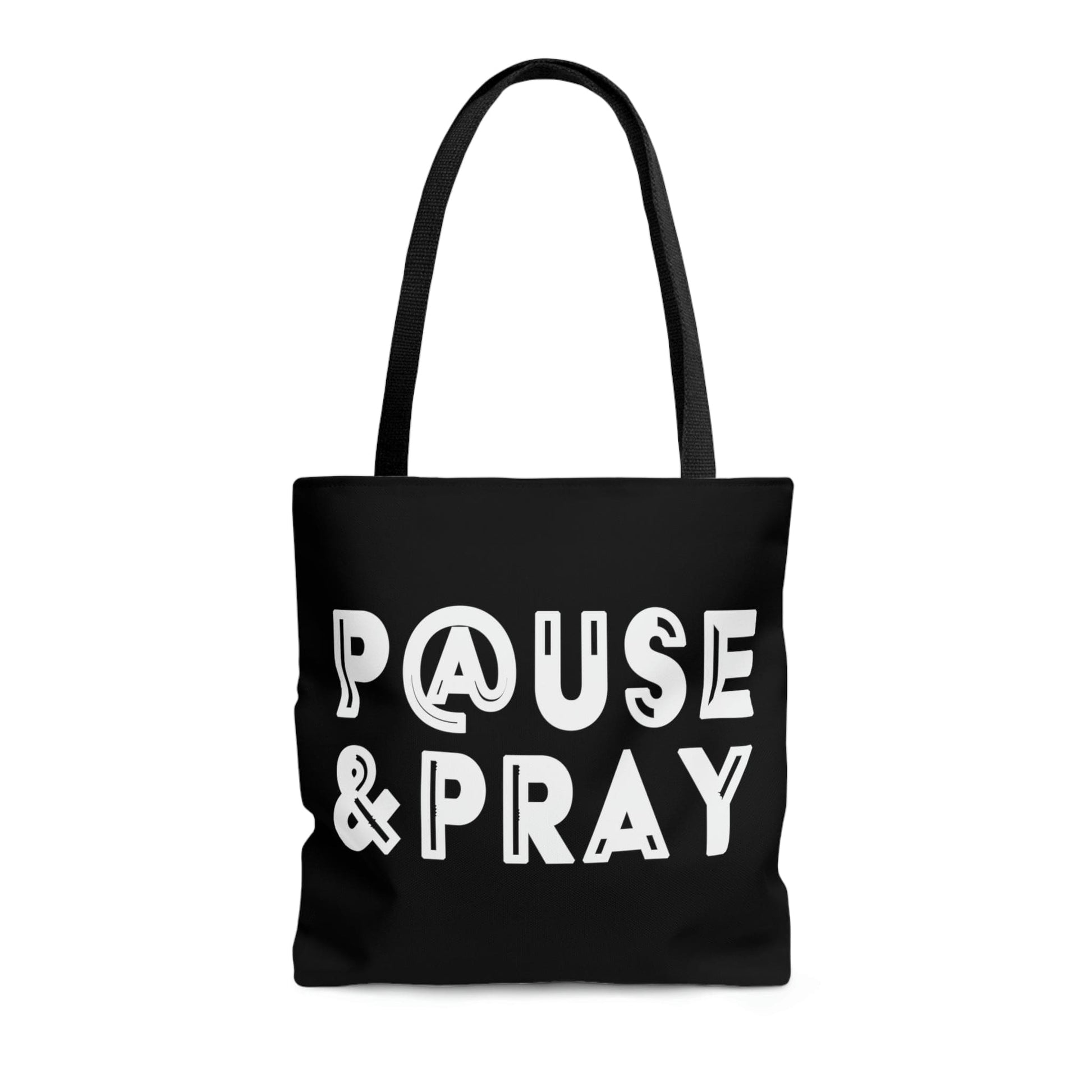 Large Tote Bag - Pause and Pray - Christian Inspiration-4
