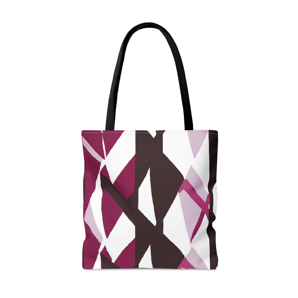 Large Tote Bag Pink Mauve Pattern-3