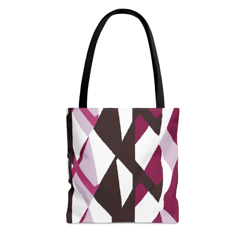 Large Tote Bag Pink Mauve Pattern-2