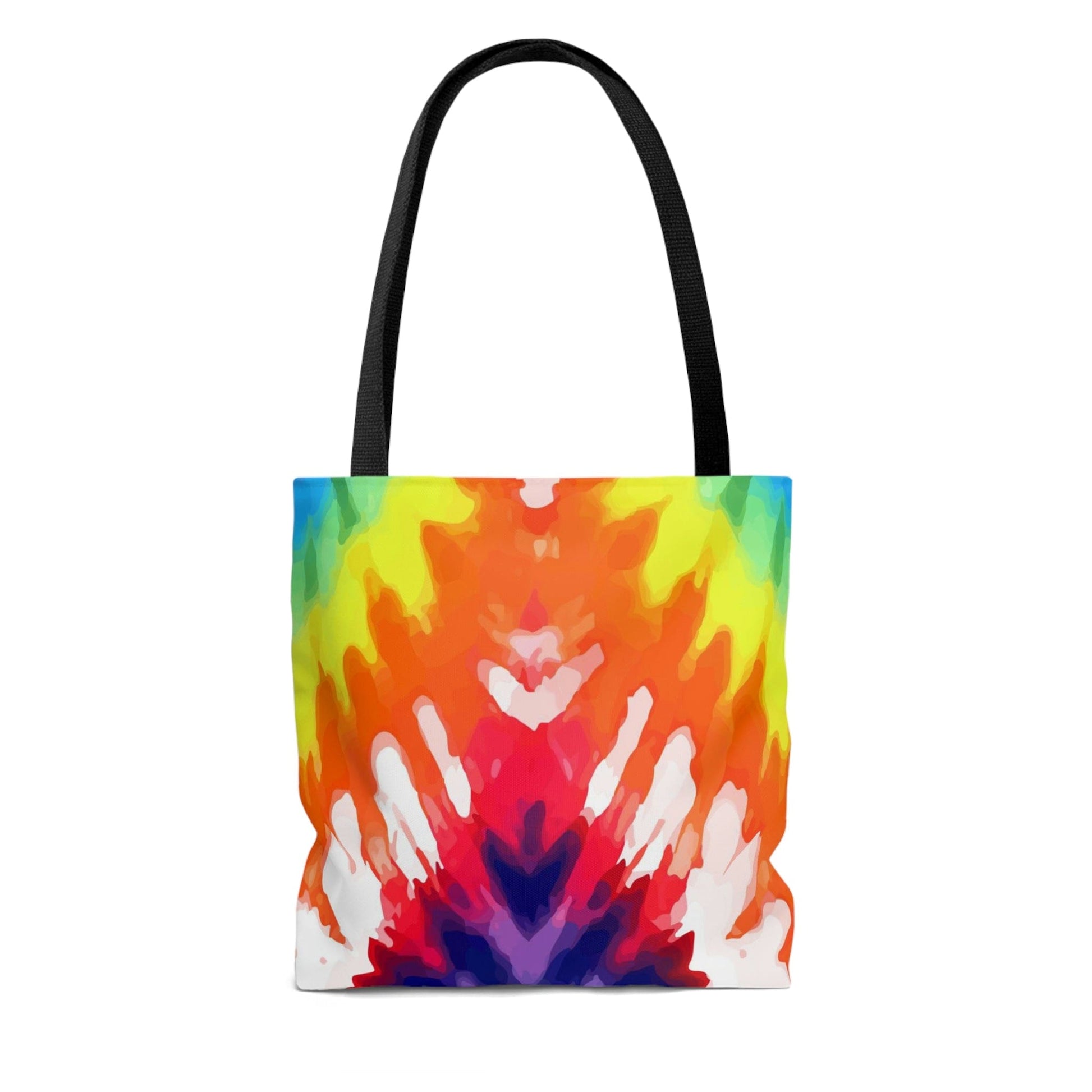 Large Tote Bag - Psychedelic Rainbow Tie Dye-3
