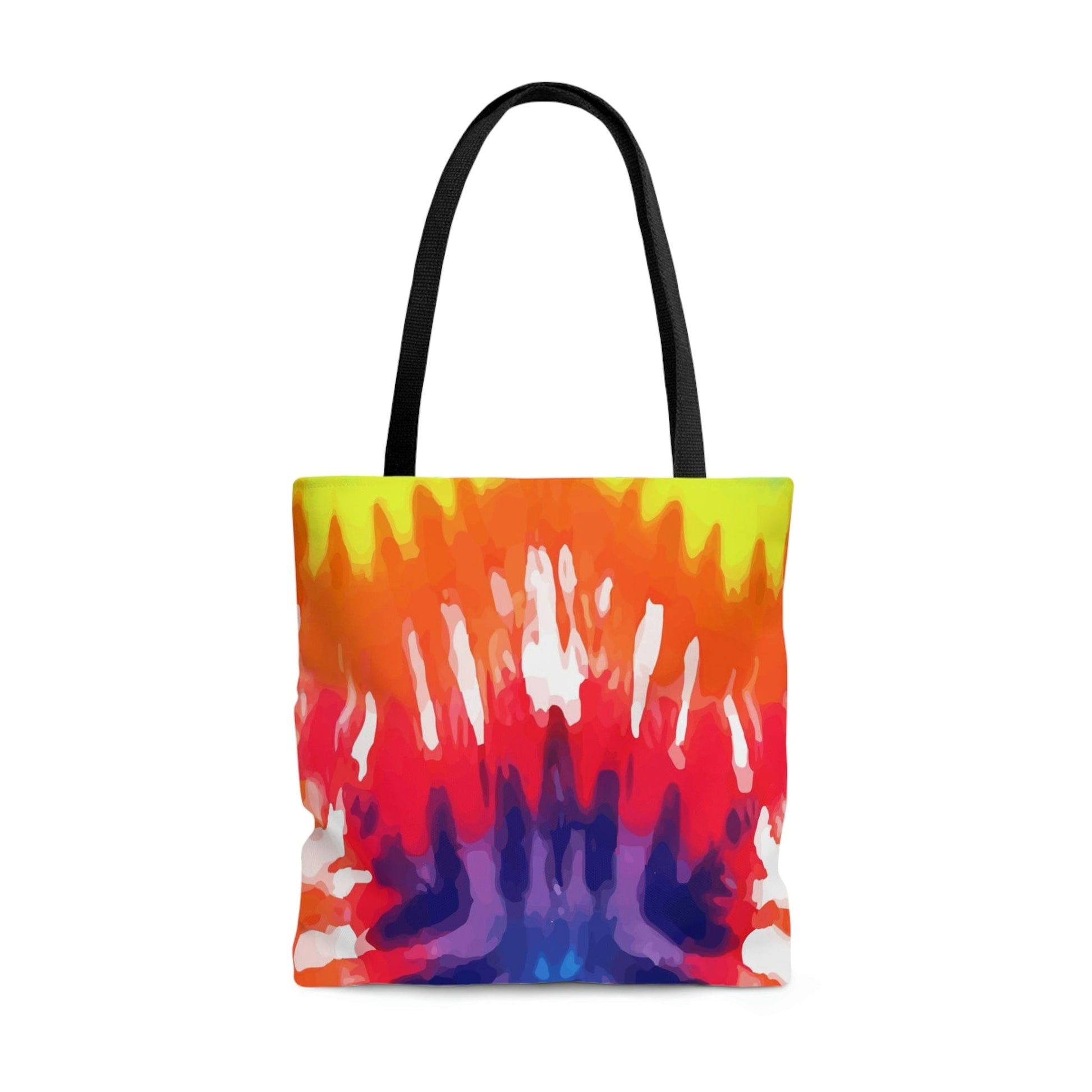 Large Tote Bag - Psychedelic Rainbow Tie Dye-0