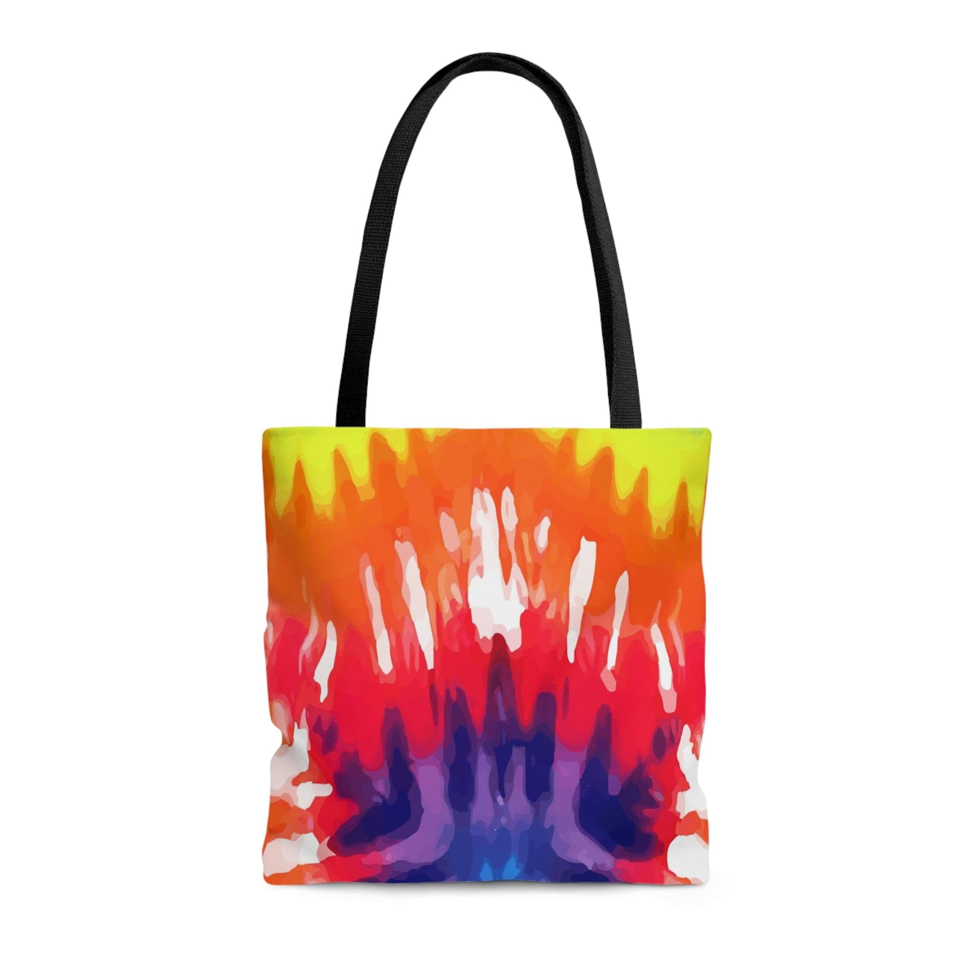 Large Tote Bag - Psychedelic Rainbow Tie Dye-4