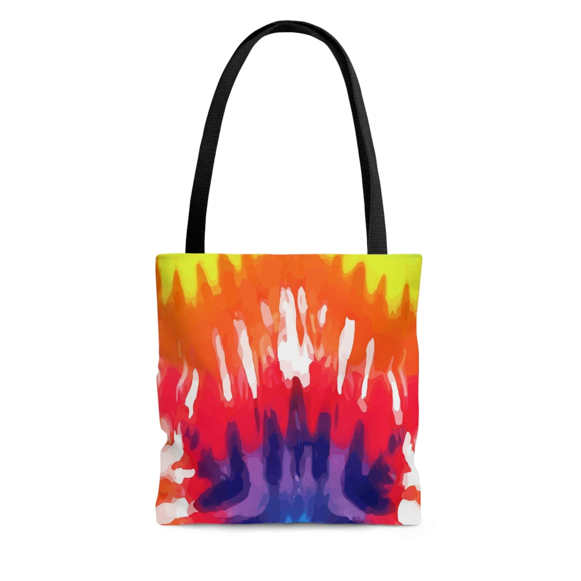 Large Tote Bag - Psychedelic Rainbow Tie Dye-2