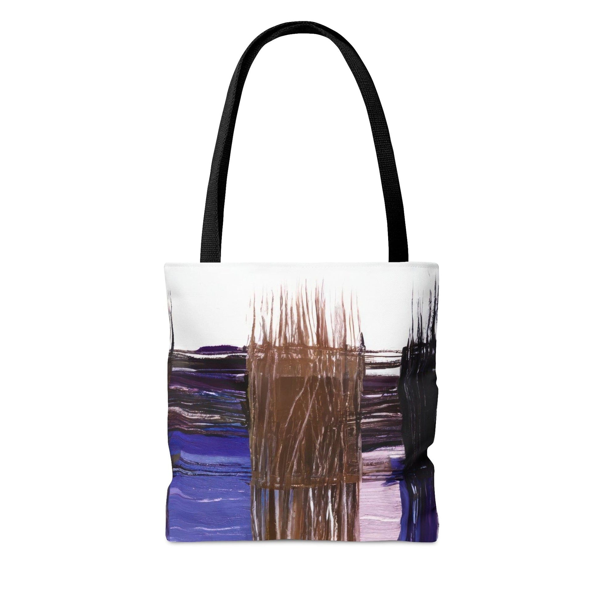 Large Tote Bag Rustic Brown Interweave Print-3
