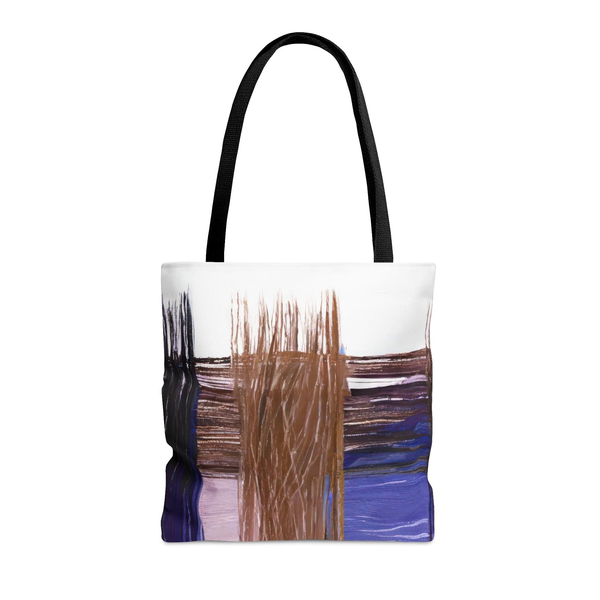 Large Tote Bag Rustic Brown Interweave Print-2