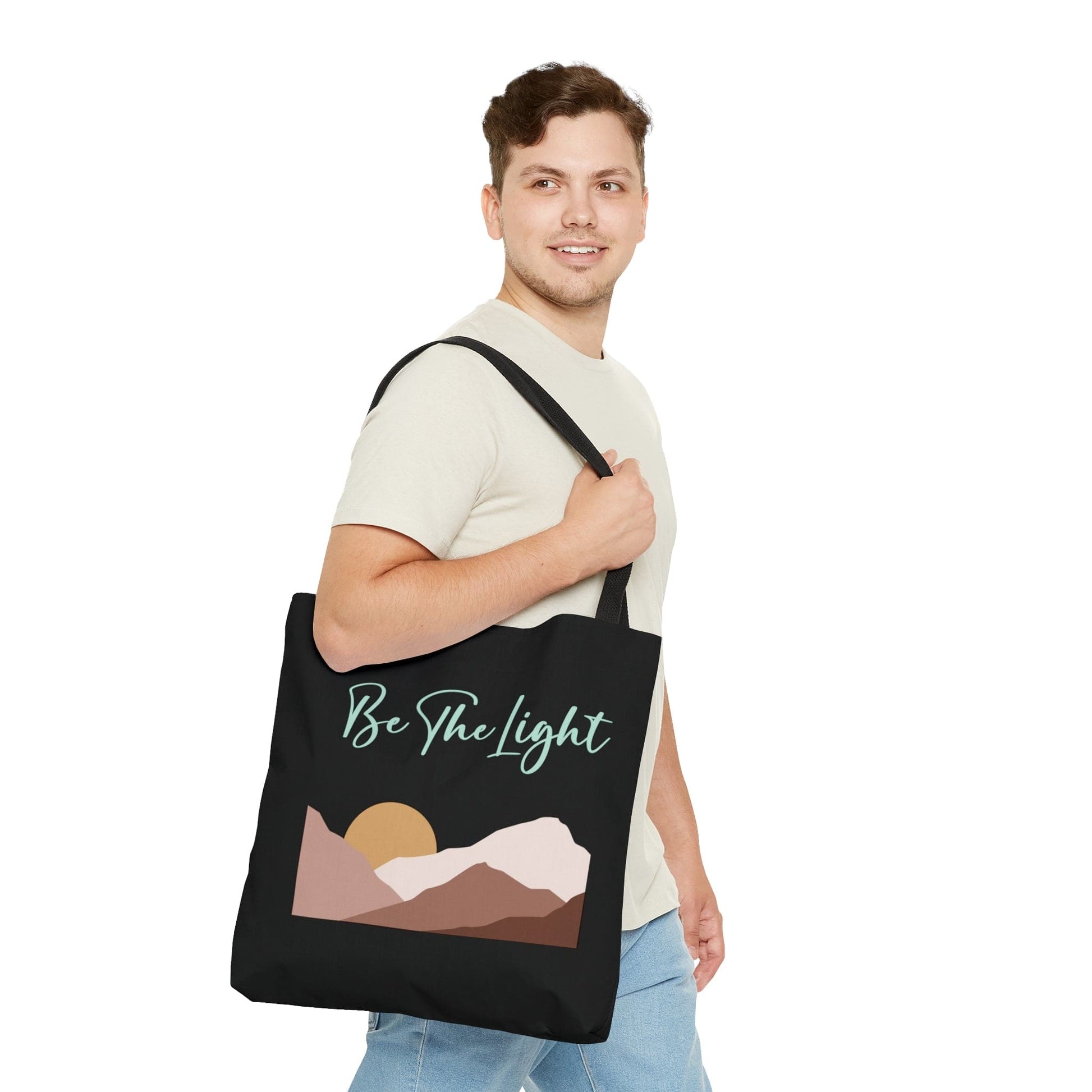 Large Tote Bag Say it Soul - be the Light-2