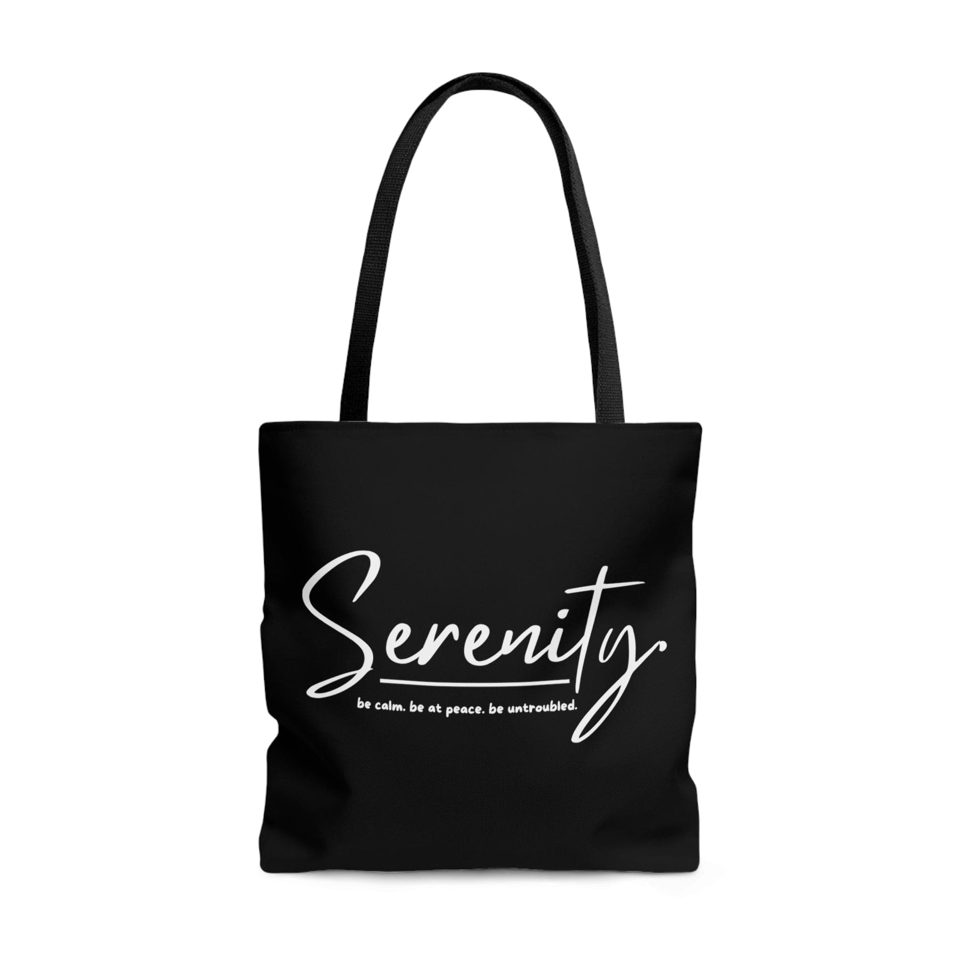 Large Tote Bag Serenity - be Calm be at Peace be Untroubled - Inspiration-2