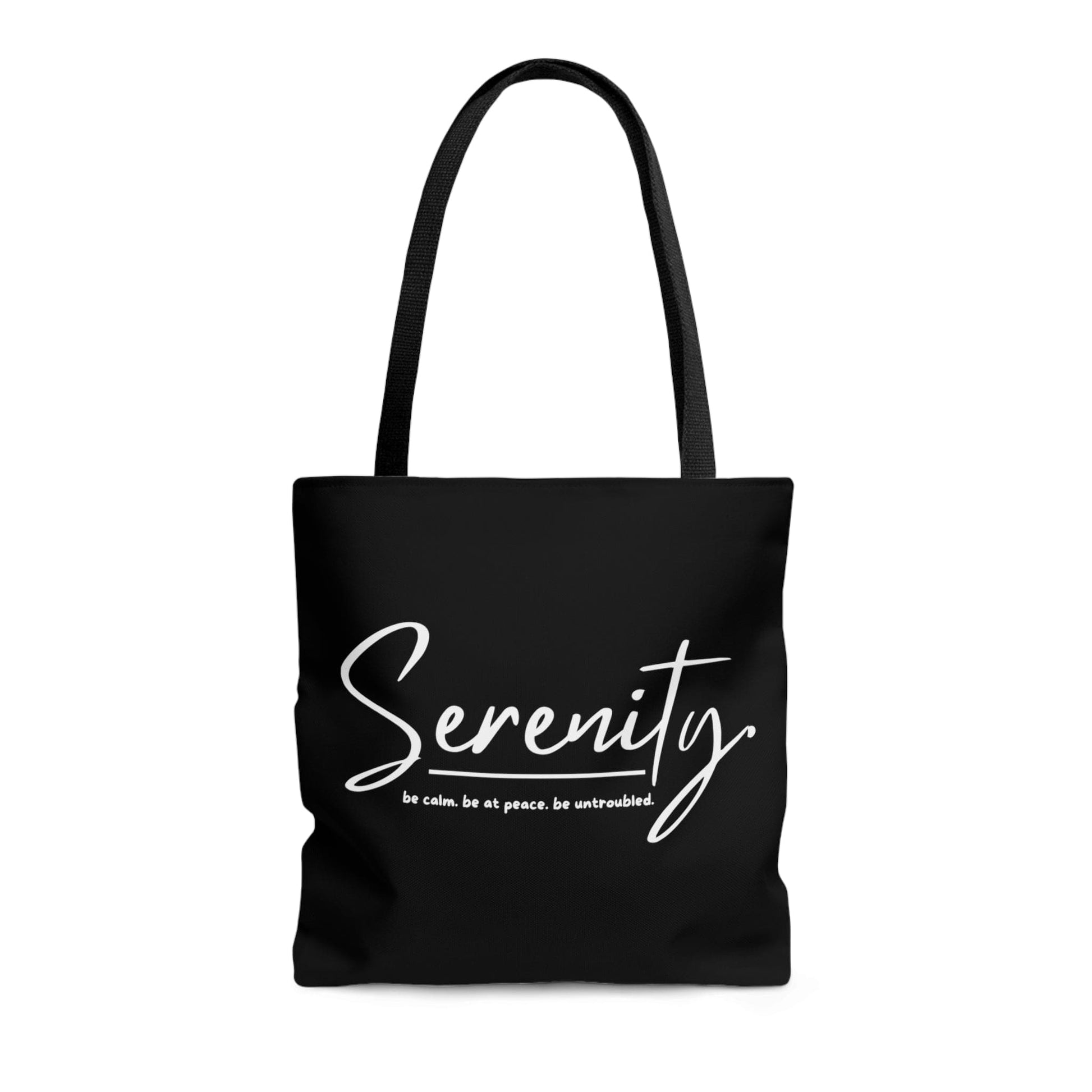 Large Tote Bag Serenity - be Calm be at Peace be Untroubled - Inspiration-1