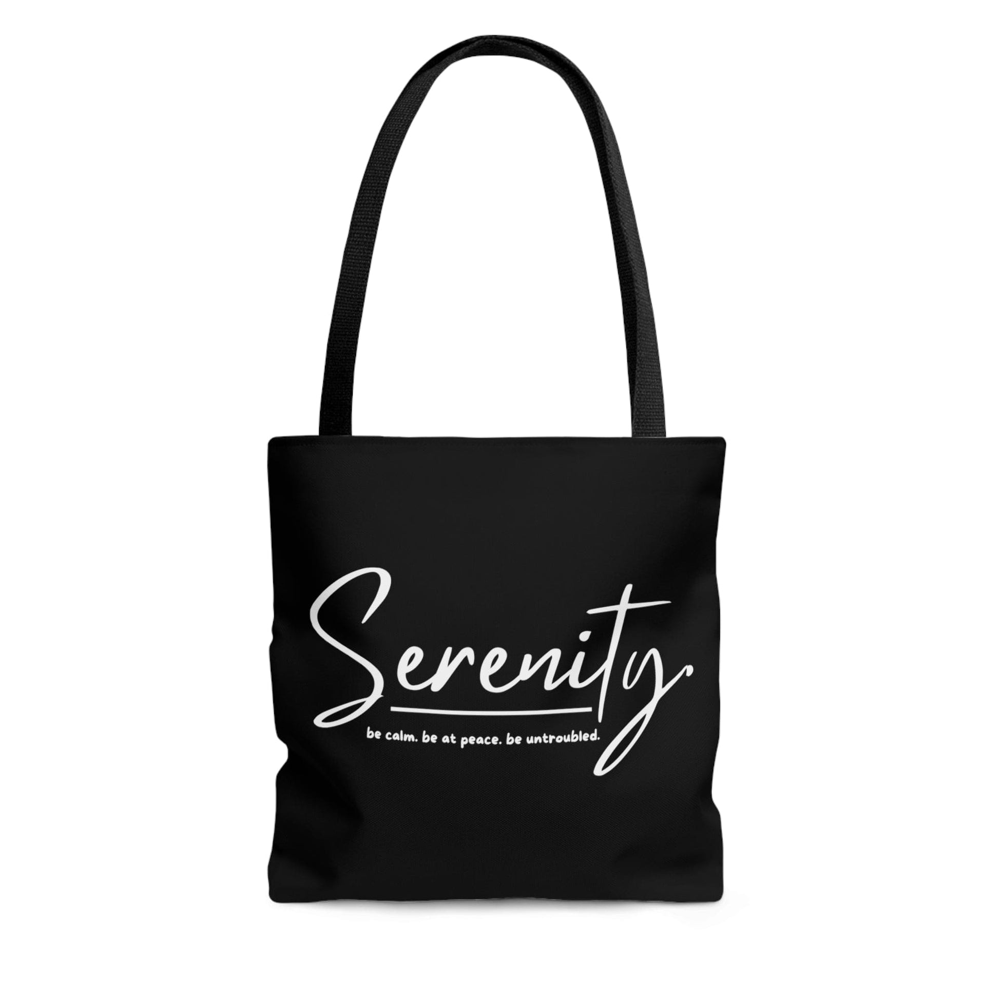 Large Tote Bag Serenity - be Calm be at Peace be Untroubled - Inspiration-0