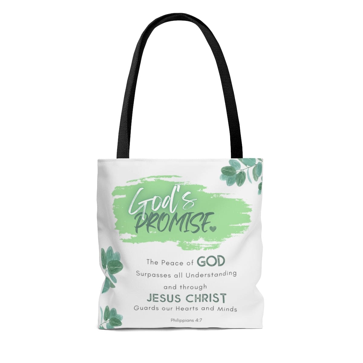 Large Tote Bag - the Peace of God Surpasses All Understanding - Word Art Totes-1