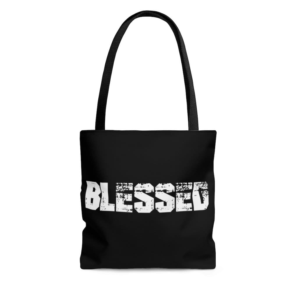 Large Tote Bags - Blessed Graphic Style Shoulder Bag-0