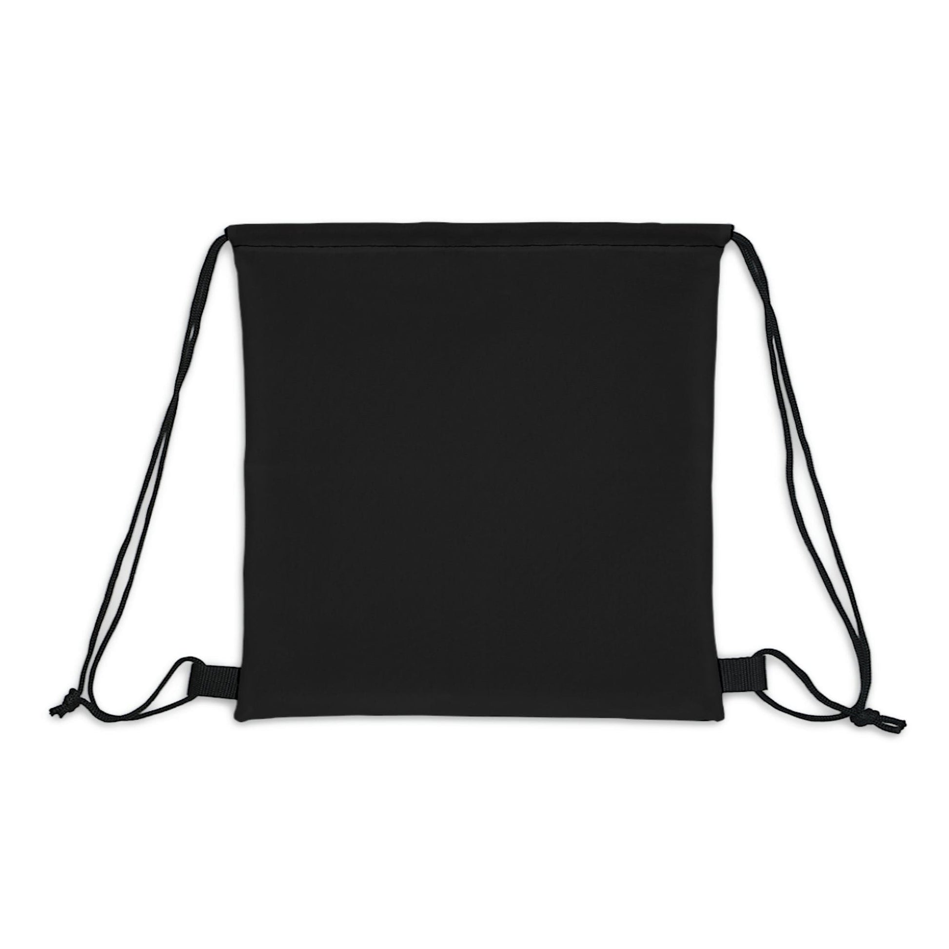 Drawstring Backsac Bag - Geometric Lavender and Black Pattern-2